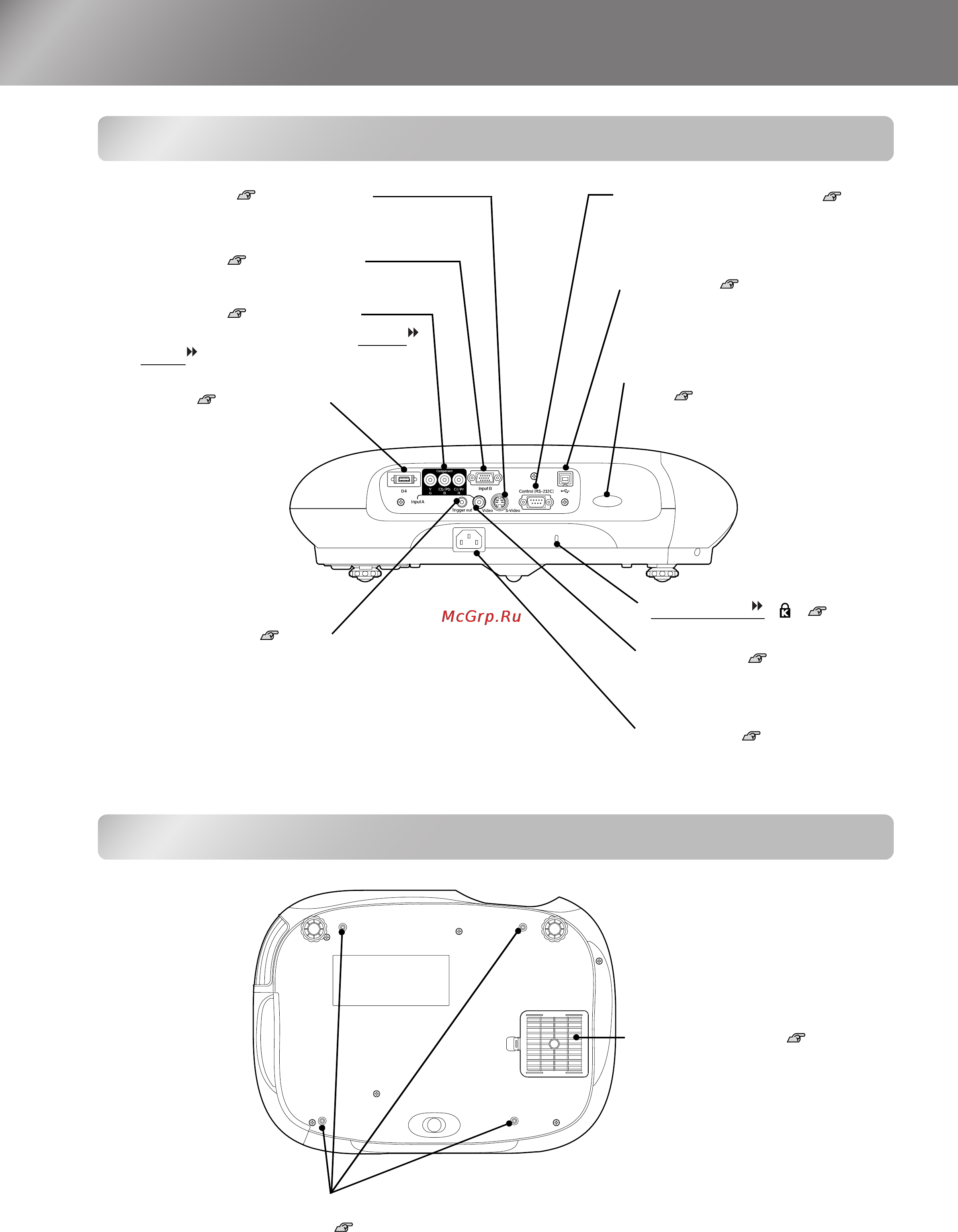 Epson EMP-TW200H [8/52] Part names and functions