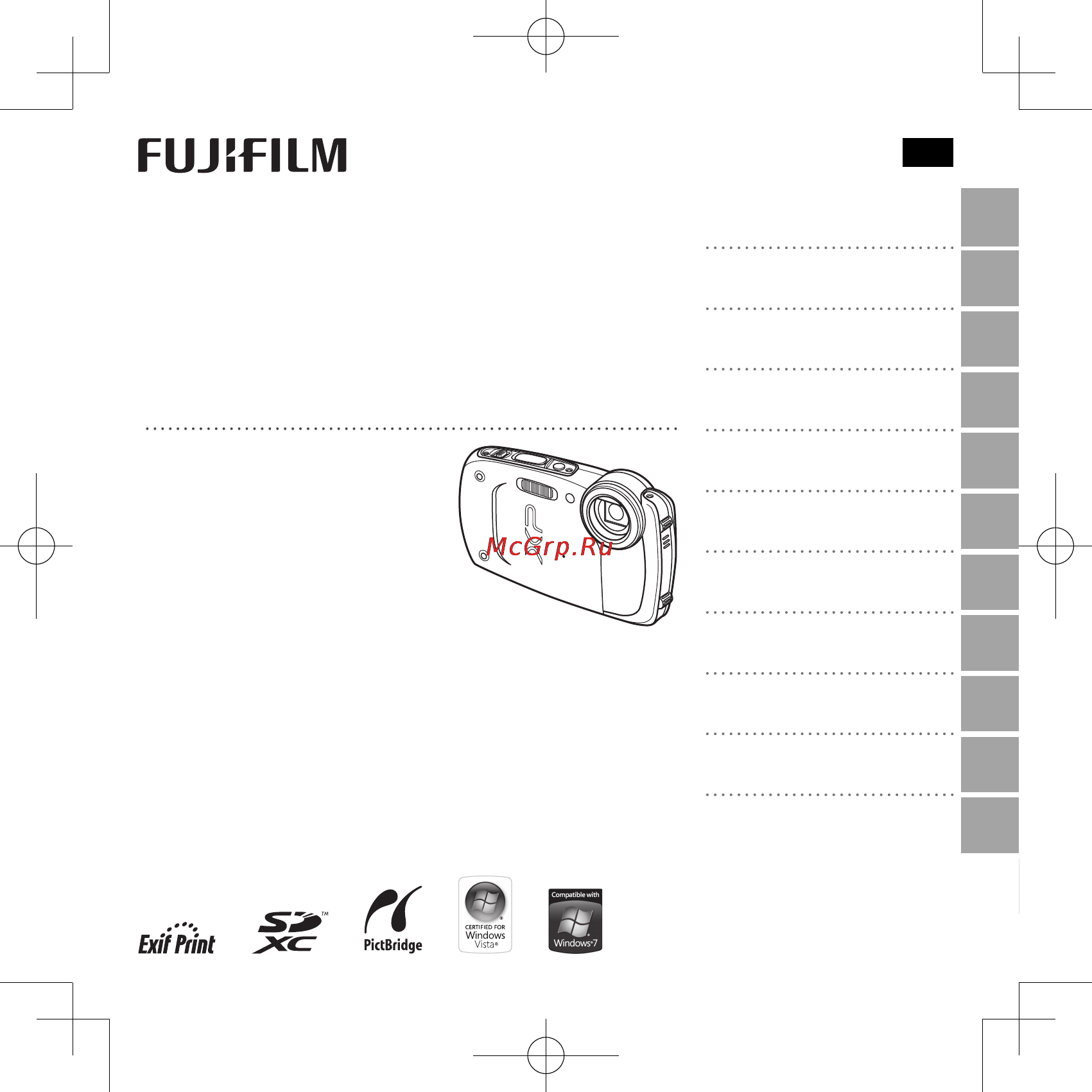 Fujifilm XP30 Orange Инструкция по эксплуатации онлайн