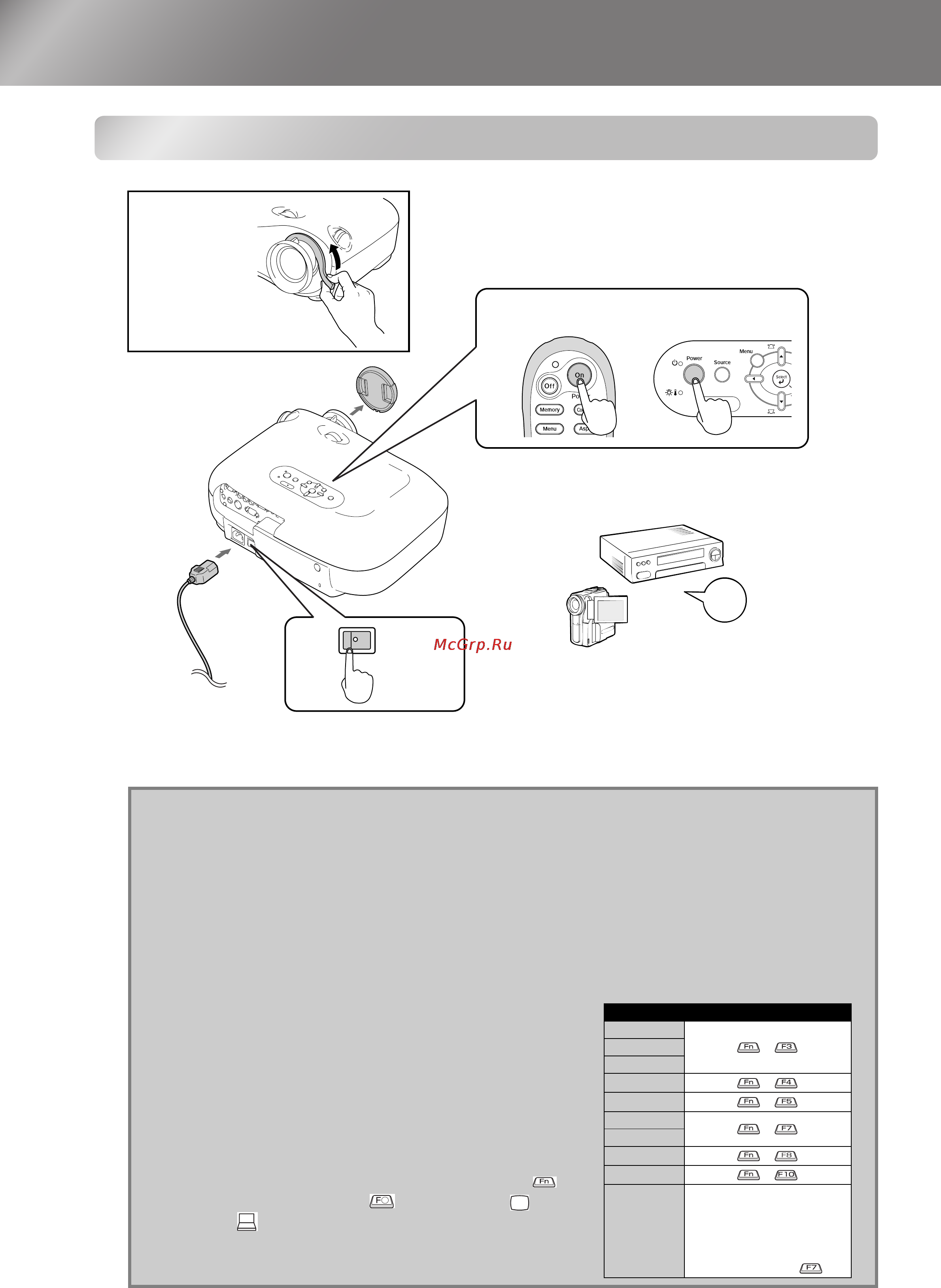 Epson EMP-TW620 [16/60] On вкл