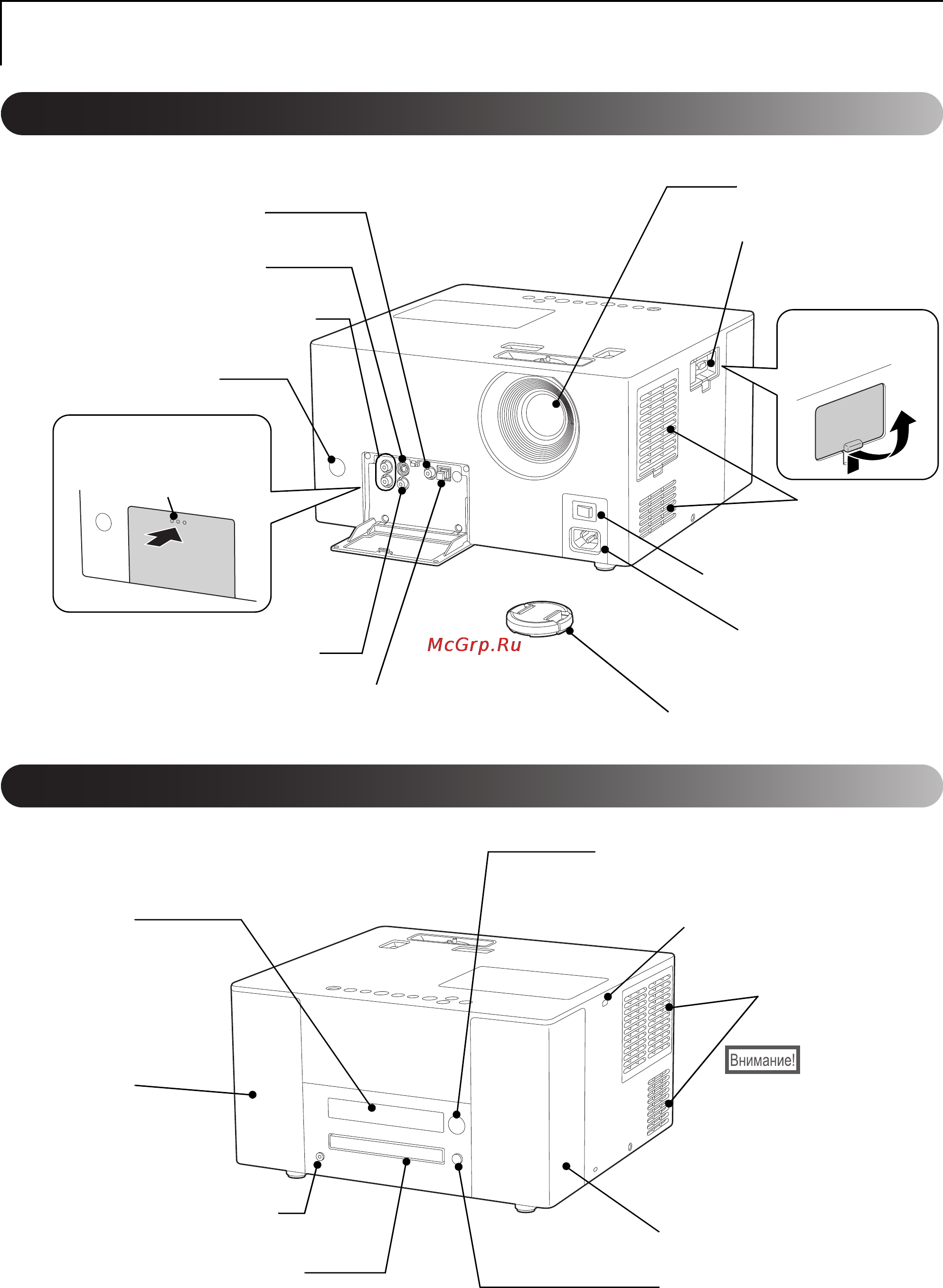 Epson EMP-TWD3 [10/82] Компоненты устройства