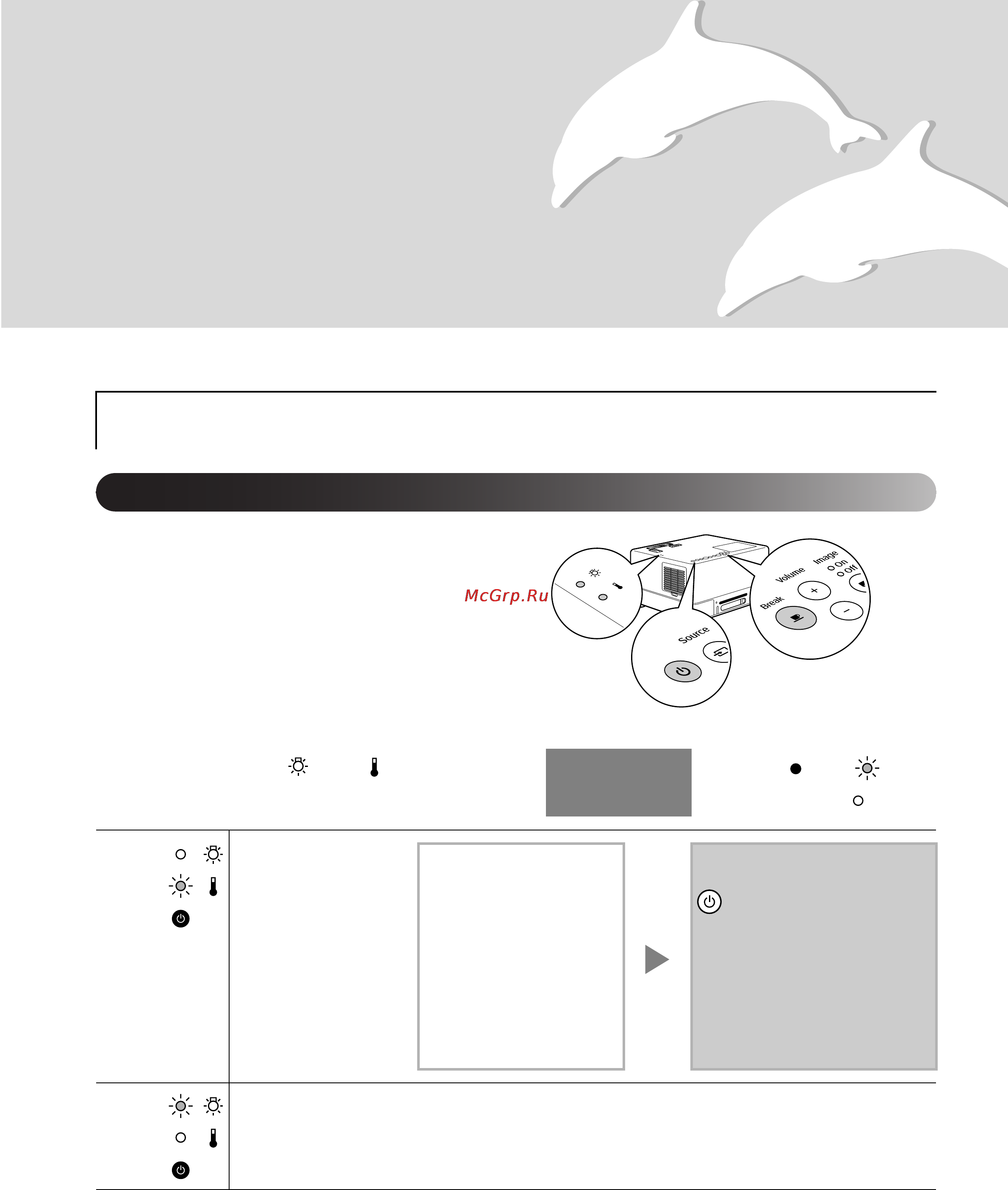 Epson EMP-W5D [68/91] Значения показаний индикаторов