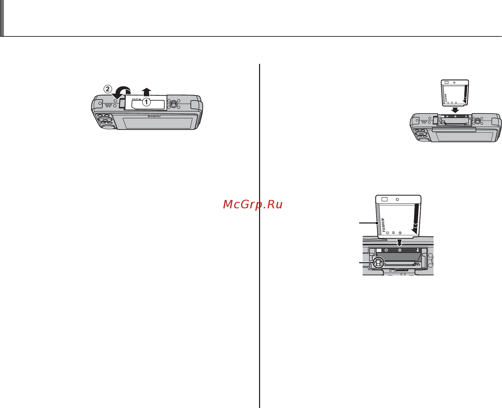 Fujifilm FINEPIX REAL 3D W3 [20/122] Установка батареи