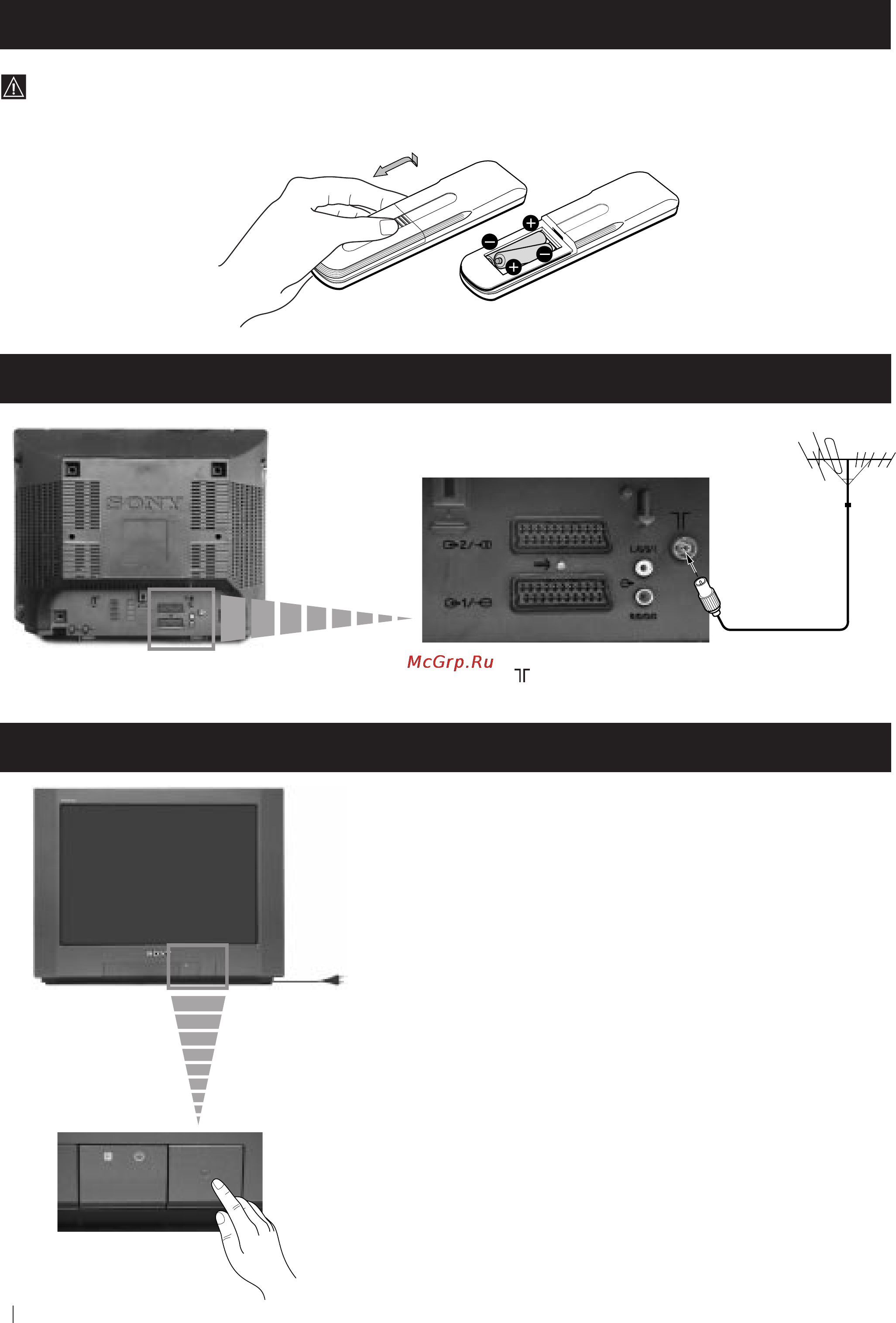 Sony FD TRINITRON KV-21FX20R [8/76] Connecting the aerial