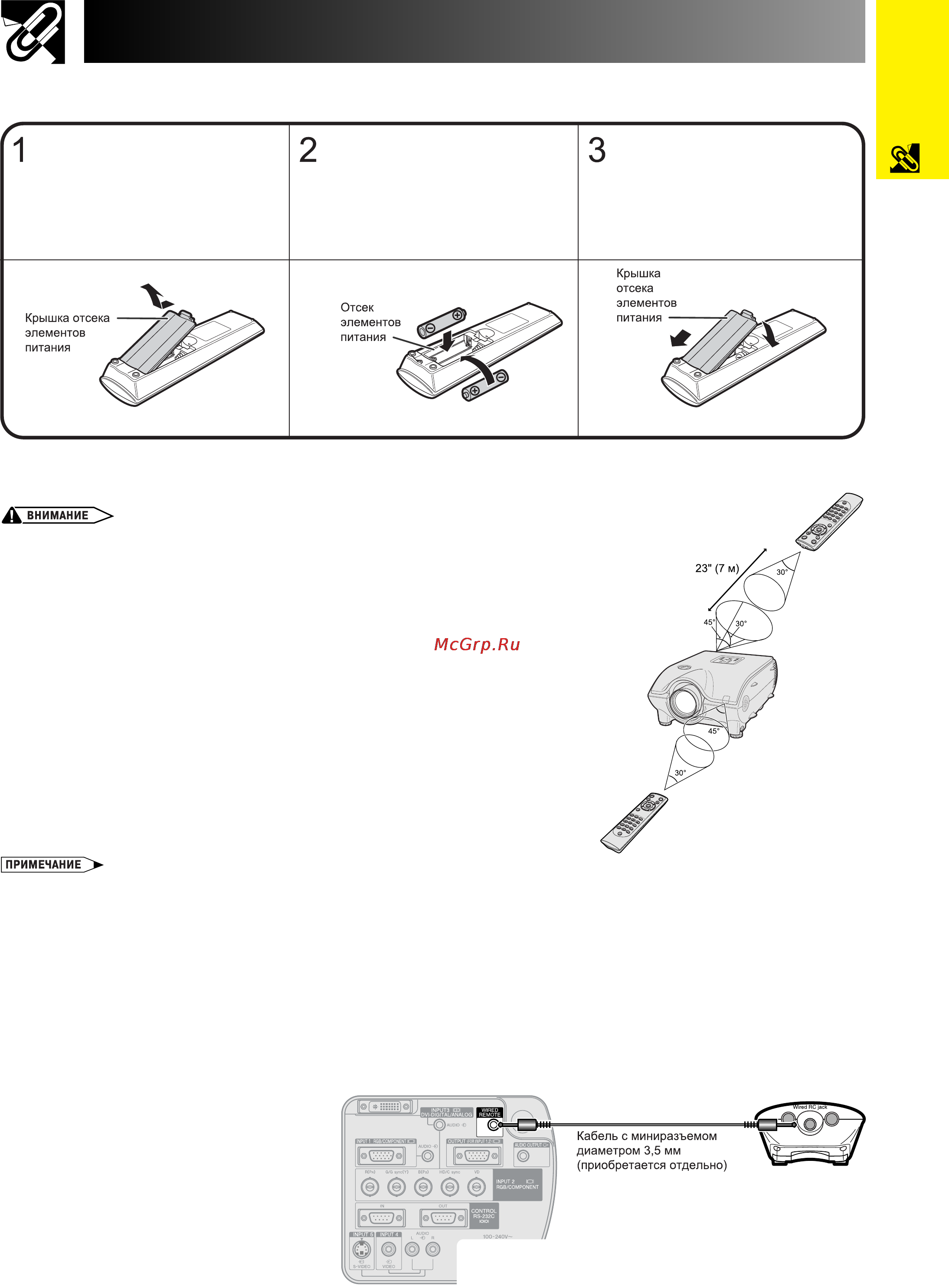 Sharp XG-P25X [17/82] 1 пульт дистанционного управления