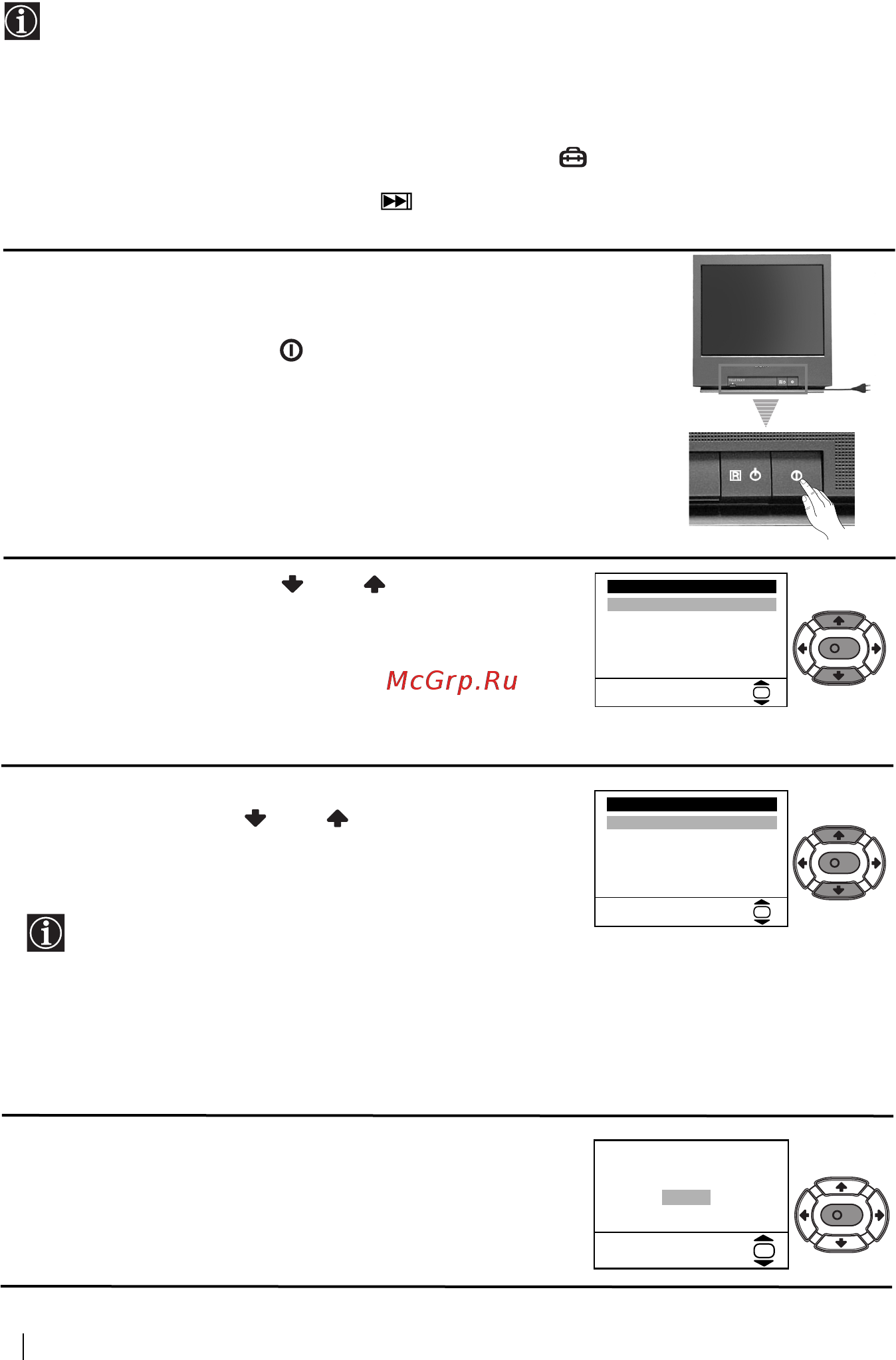 Sony FD TRINITRON KV-21FT1K [38/132] A tv bekapcsolása és automatikus hangolás
