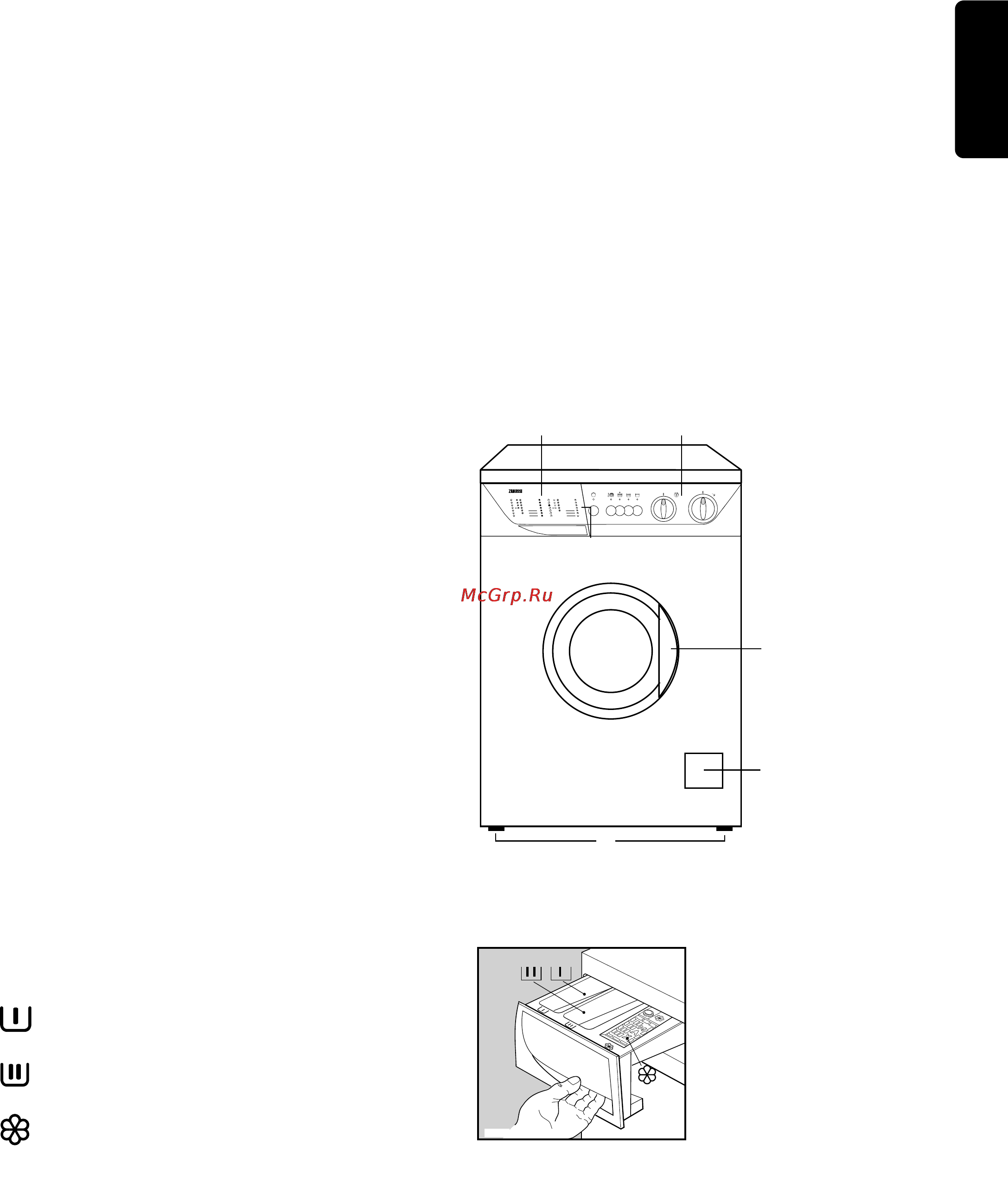 Zanussi F 805 N [9/22] Описание машины