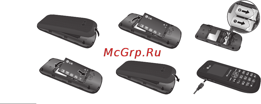LG A190 Black [5/89] Установка sim карты
