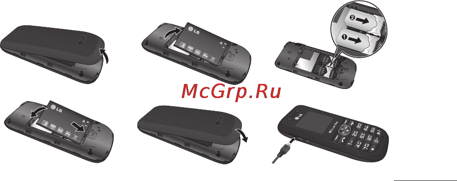 LG A190 Black [80/89] Installing the sim card and charging the battery