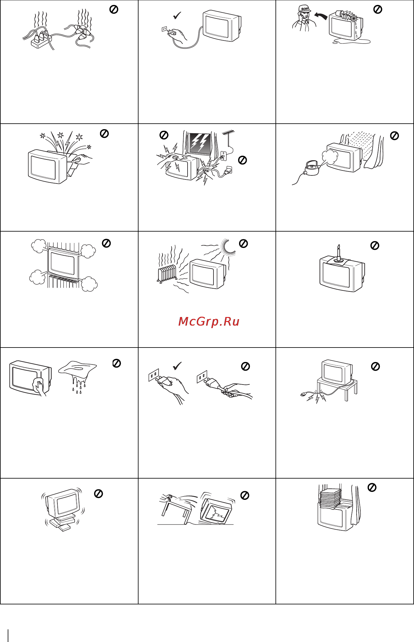Sony KV-14CT1K [4/128] Safety information