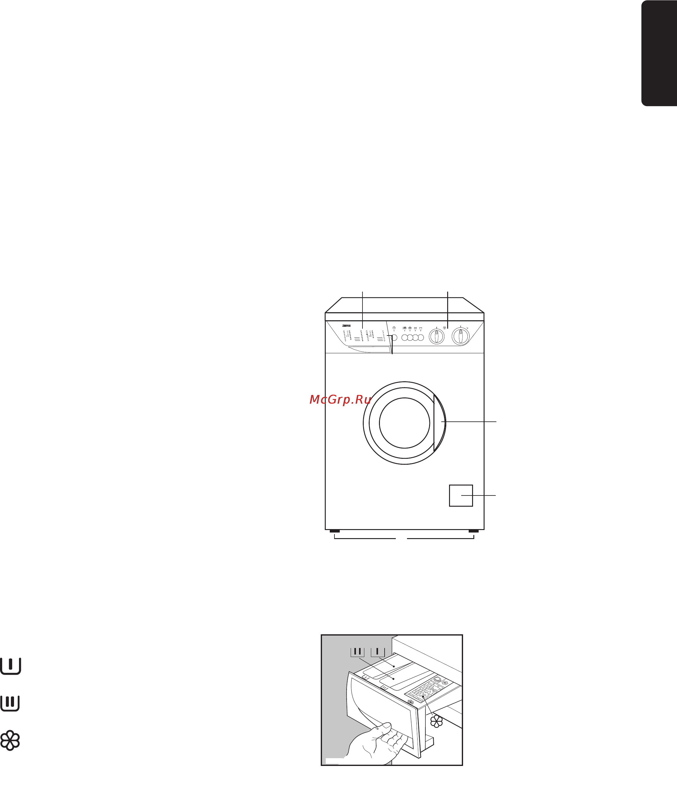 Zanussi F 505 N [9/22] Дозатор моющего средства