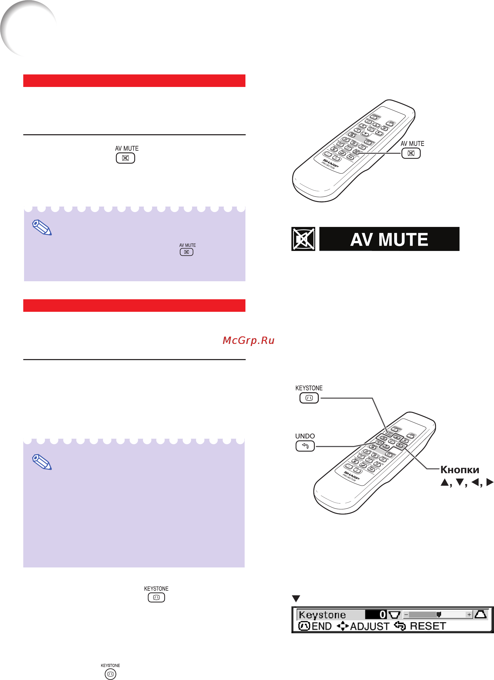 Sharp PG-B10S [22/80] Av mute