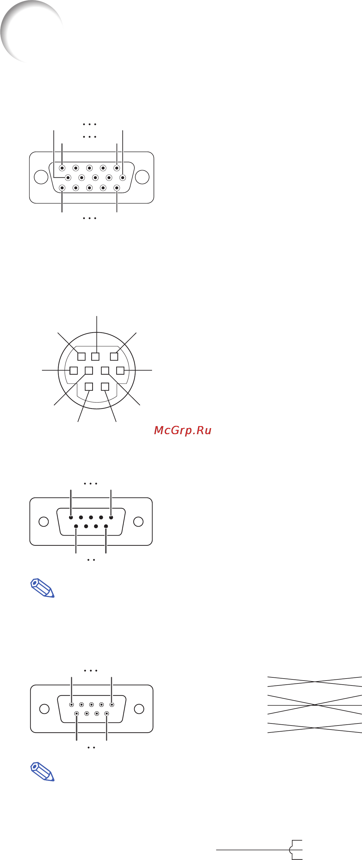 Sharp PG-B10S [70/80] Переходник din d sub rs 232c 9 контактная вилка d sub