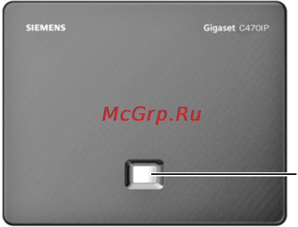 Gigaset C470IP RUS [2/222] Клавиша базового блока