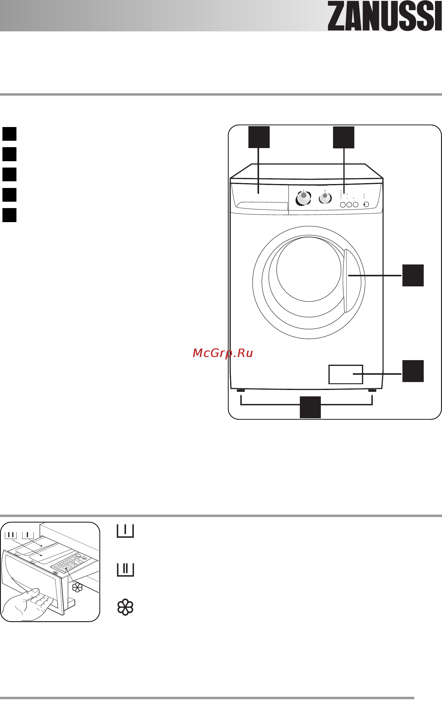 Zanussi ZWD 5105 [5/40] Дозатор моющих средств