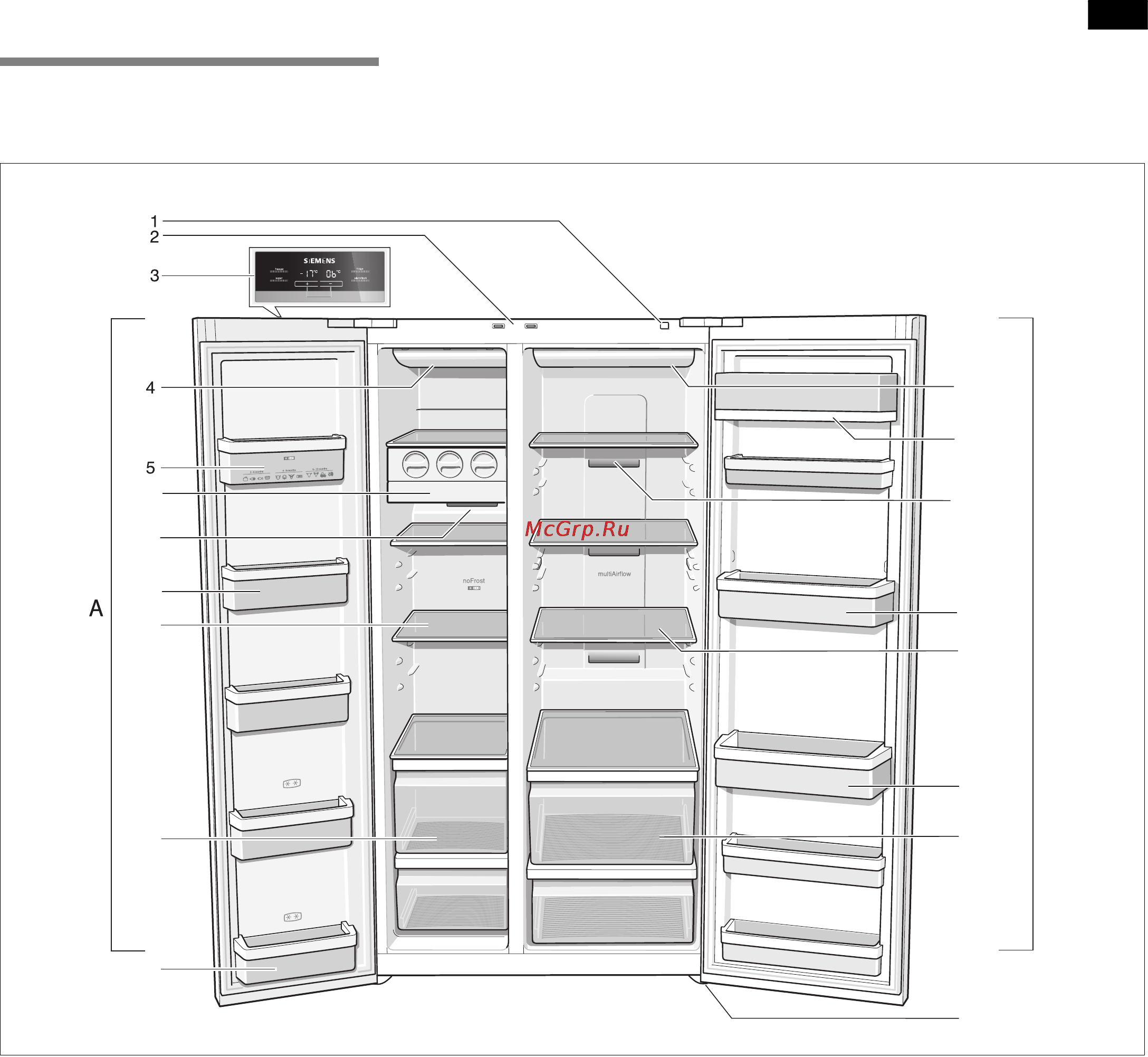 Siemens KA62NV40 [21/71] Getting to know your appliance