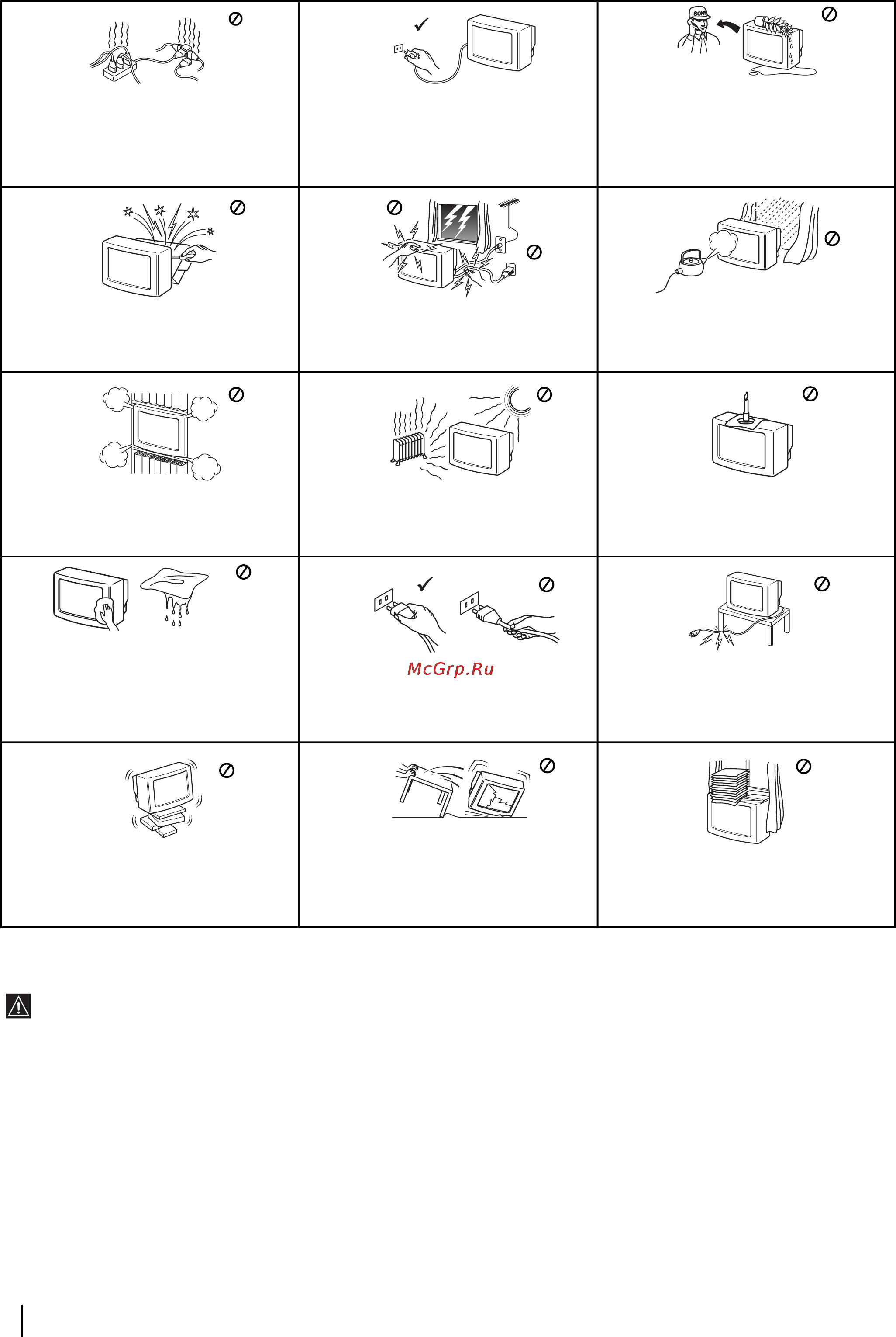 Sony KP-44PX2 [3/146] Safety information