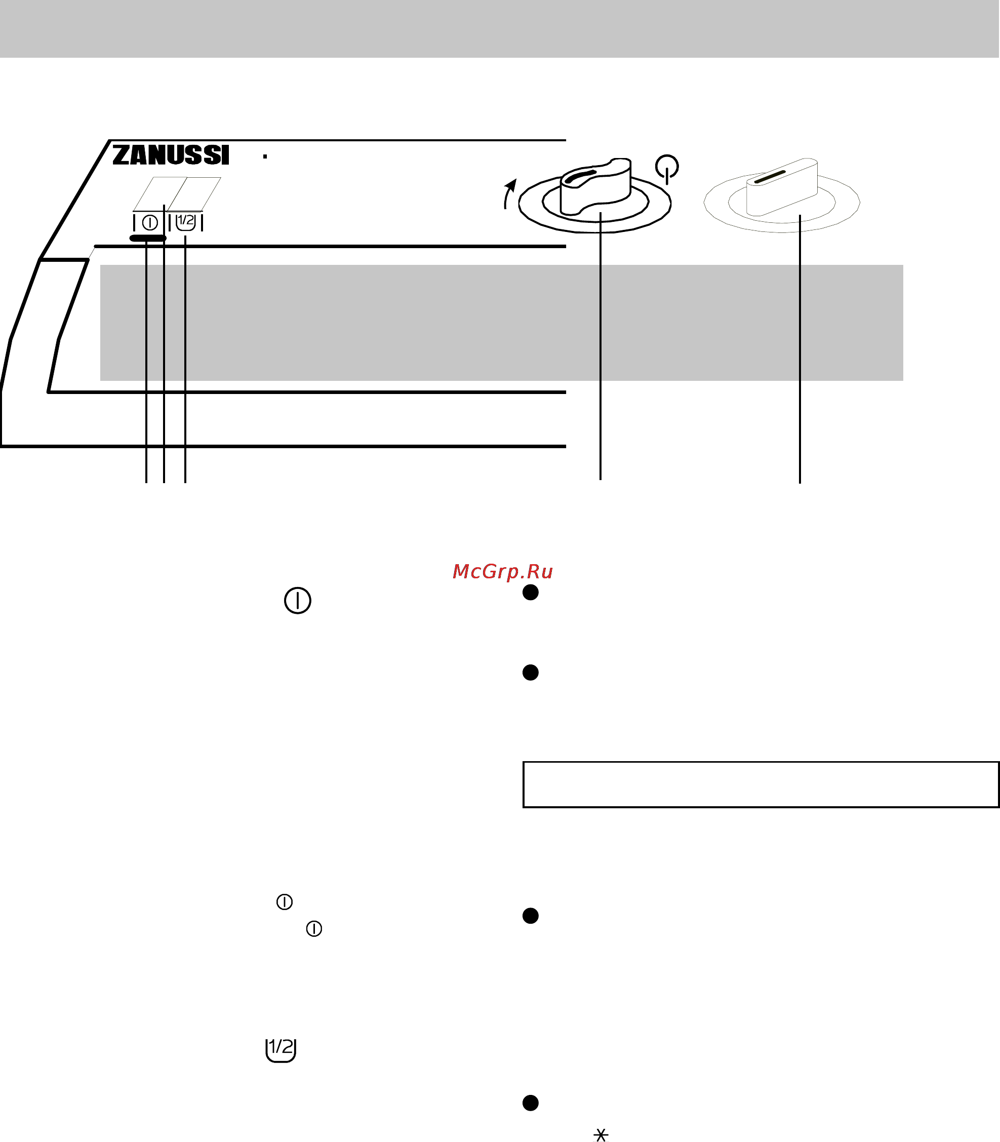 Zanussi TL 572 C [5/19] Описание панели управления