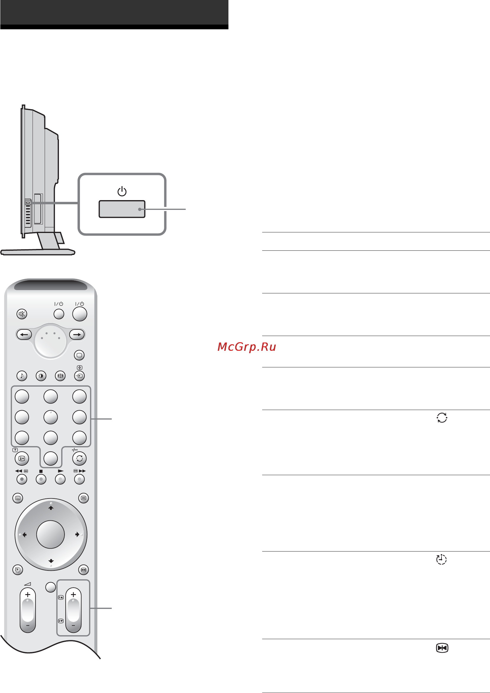 Sony BRAVIA KLV-W40A10E [186/211] Odbiór audycji telewizyjnych