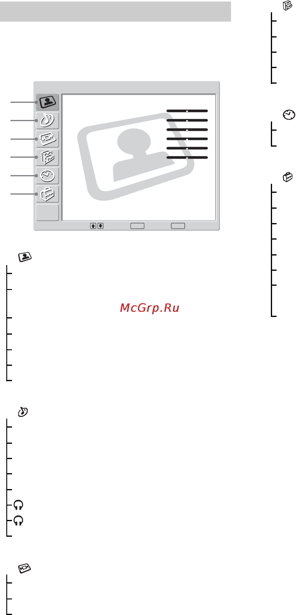 Sony BRAVIA KLV-W40A10E [60/211] Oversigt over menuerne