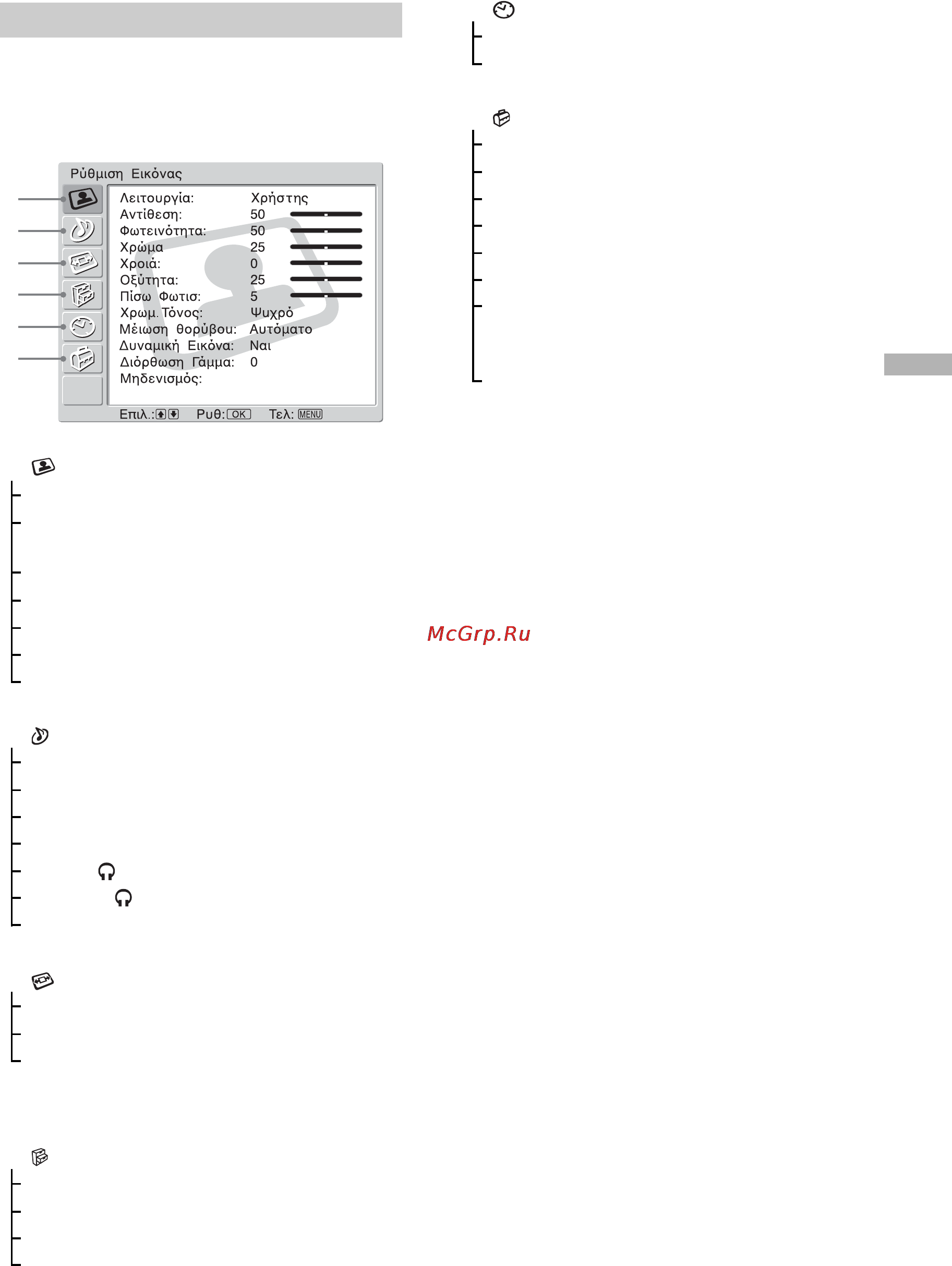 Sony BRAVIA KLV-V26A10E [103/215] Επισκπηση των µενύ