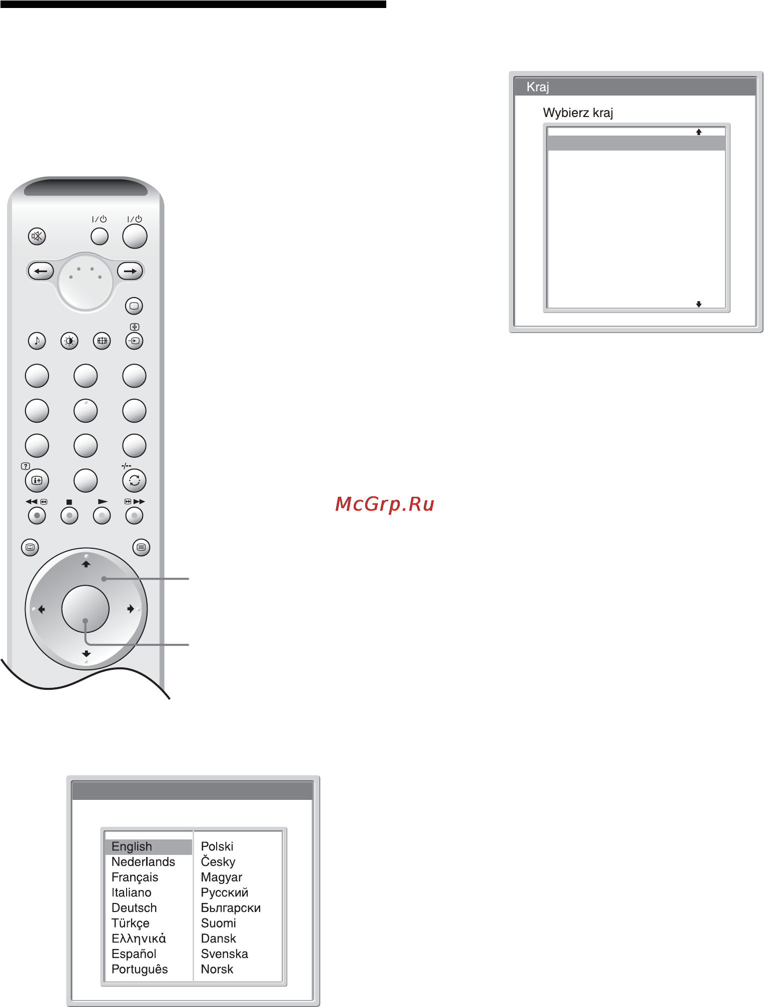 Sony BRAVIA KLV-V26A10E [186/215] Wybór języka i kraju regionu