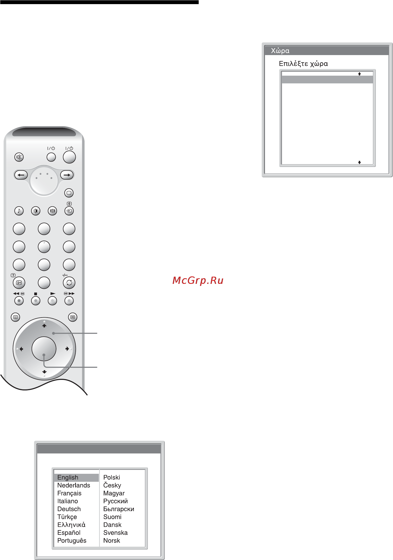 Sony BRAVIA KLV-V26A10E [96/215] Επιλγή της γλώσσας και της ώρας περιής