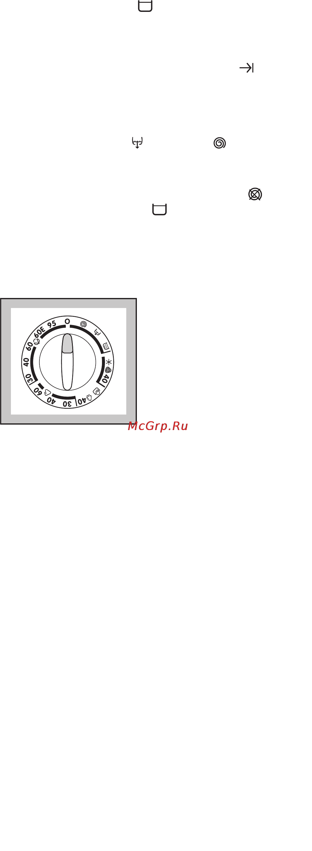 Zanussi FAE 1226 [51/64] Селектор программ
