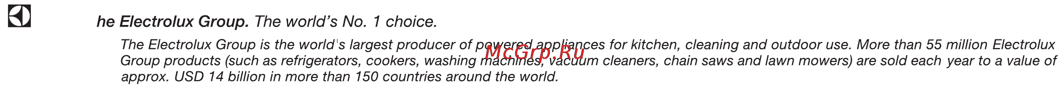 Zanussi FE 1026 N [26/26] From the electrolux group the world s no 1 choice