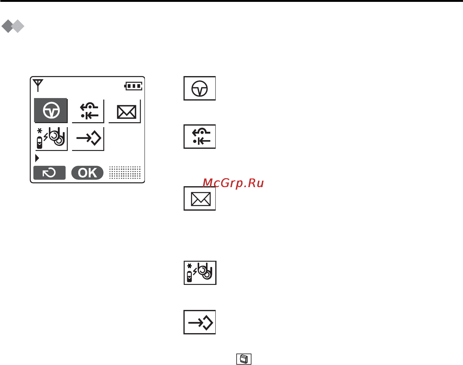 Panasonic KX-TCA355RU [12/64] Меню функций уатс