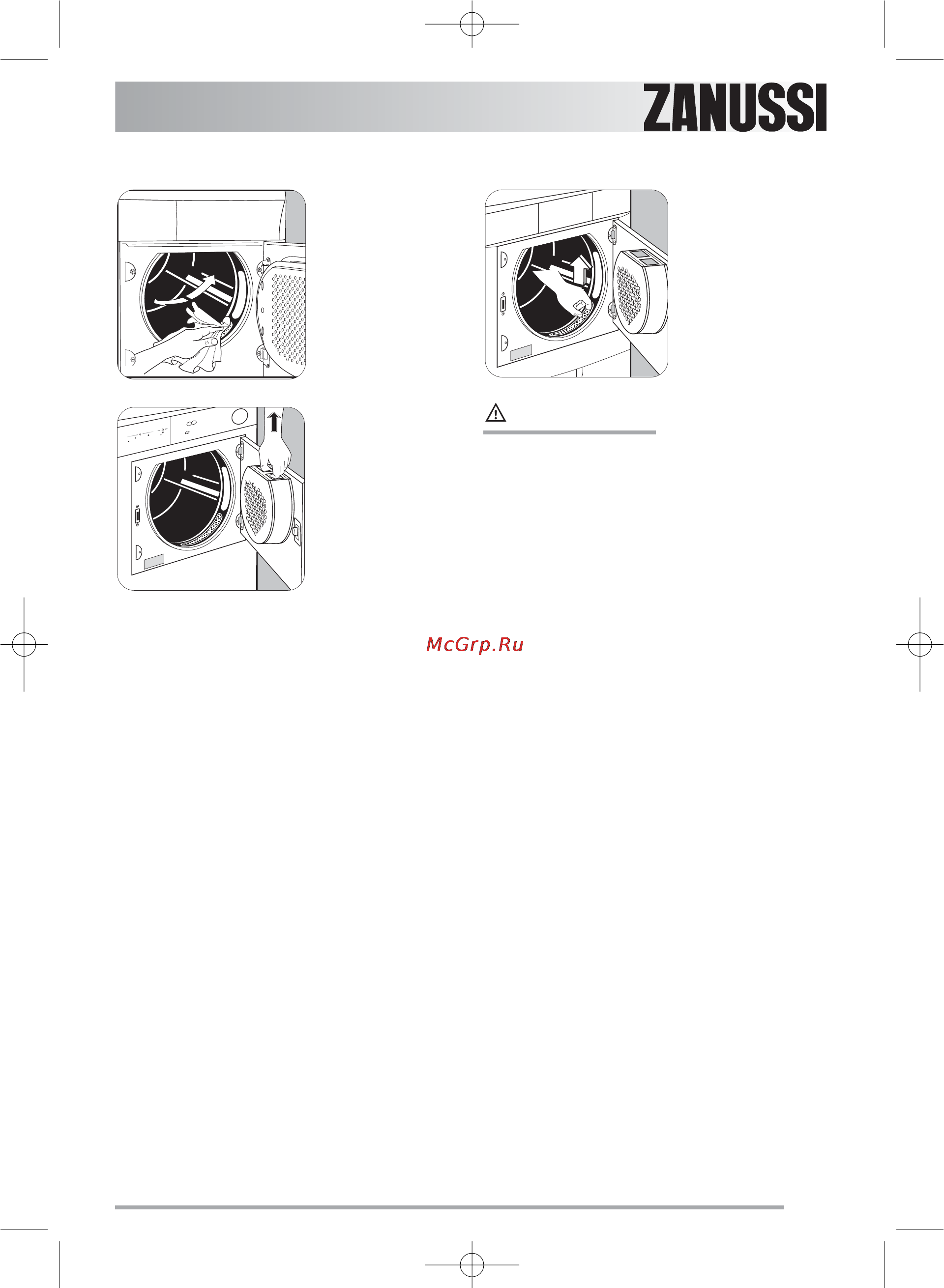 Zanussi ZTA 235 [13/48] Чистка барабана изнутри
