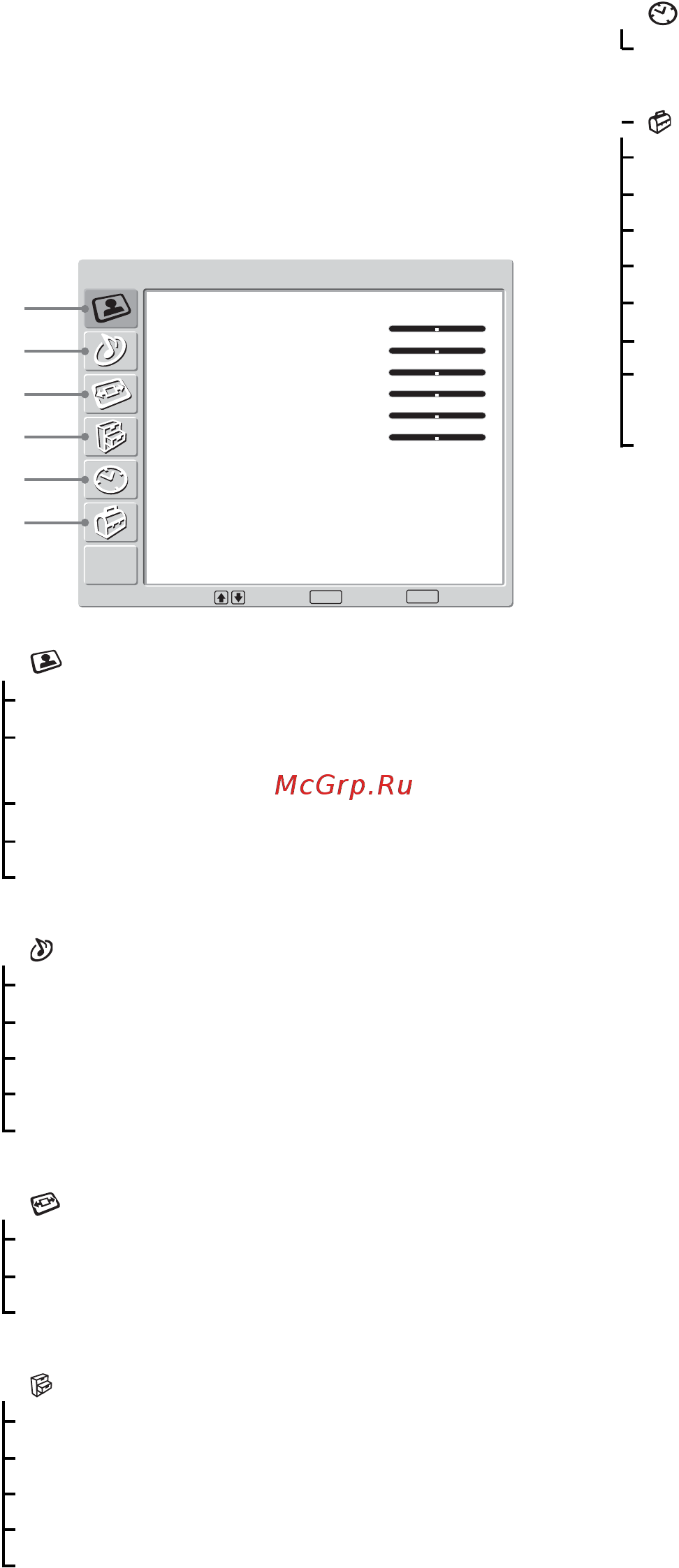 Sony KLV-S40 A10/E [172/193] Przegląd menu