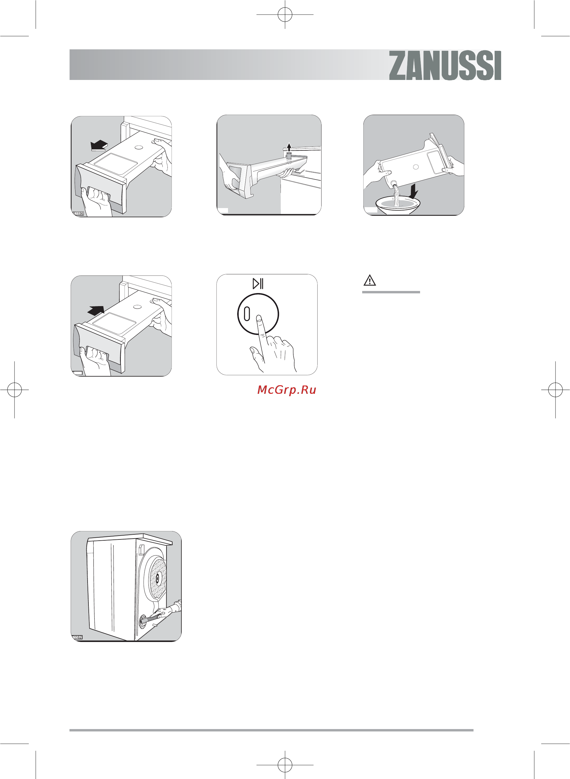 Zanussi ZTE 285 [43/79] Czyszczenie tylnej kratki wlotowej
