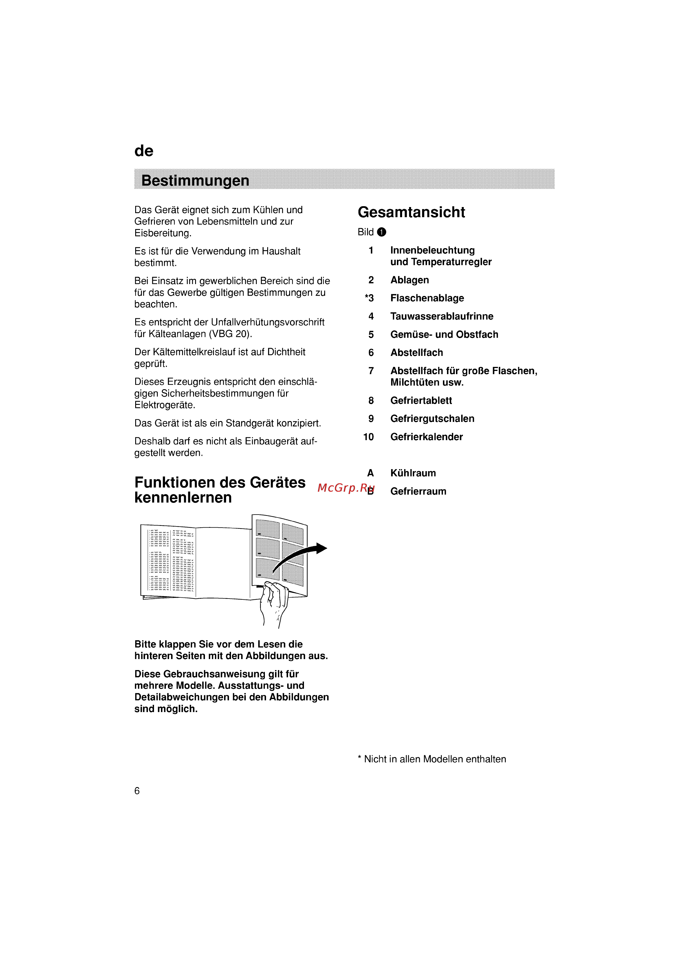 Siemens KG36VY40 [6/96] Bestimmungen