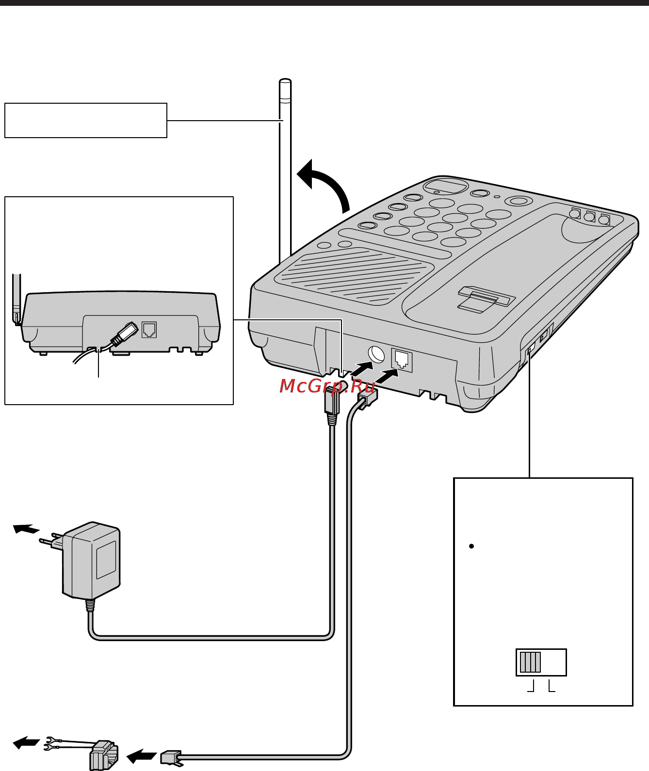 Panasonic KX-TC976RU-B [10/22] Подсоединения