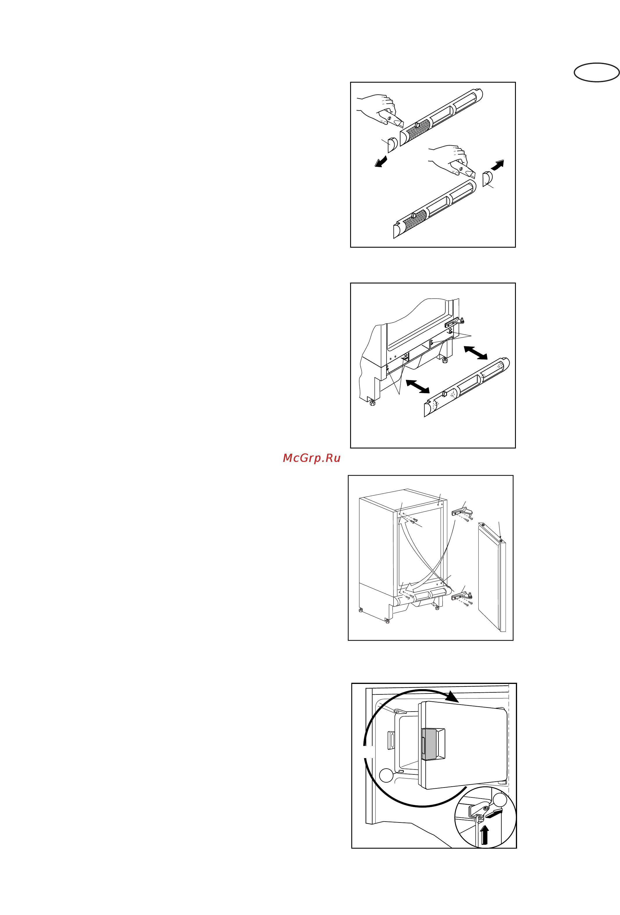 Electrolux ER 1335 U [25/60] Préparation de la grille