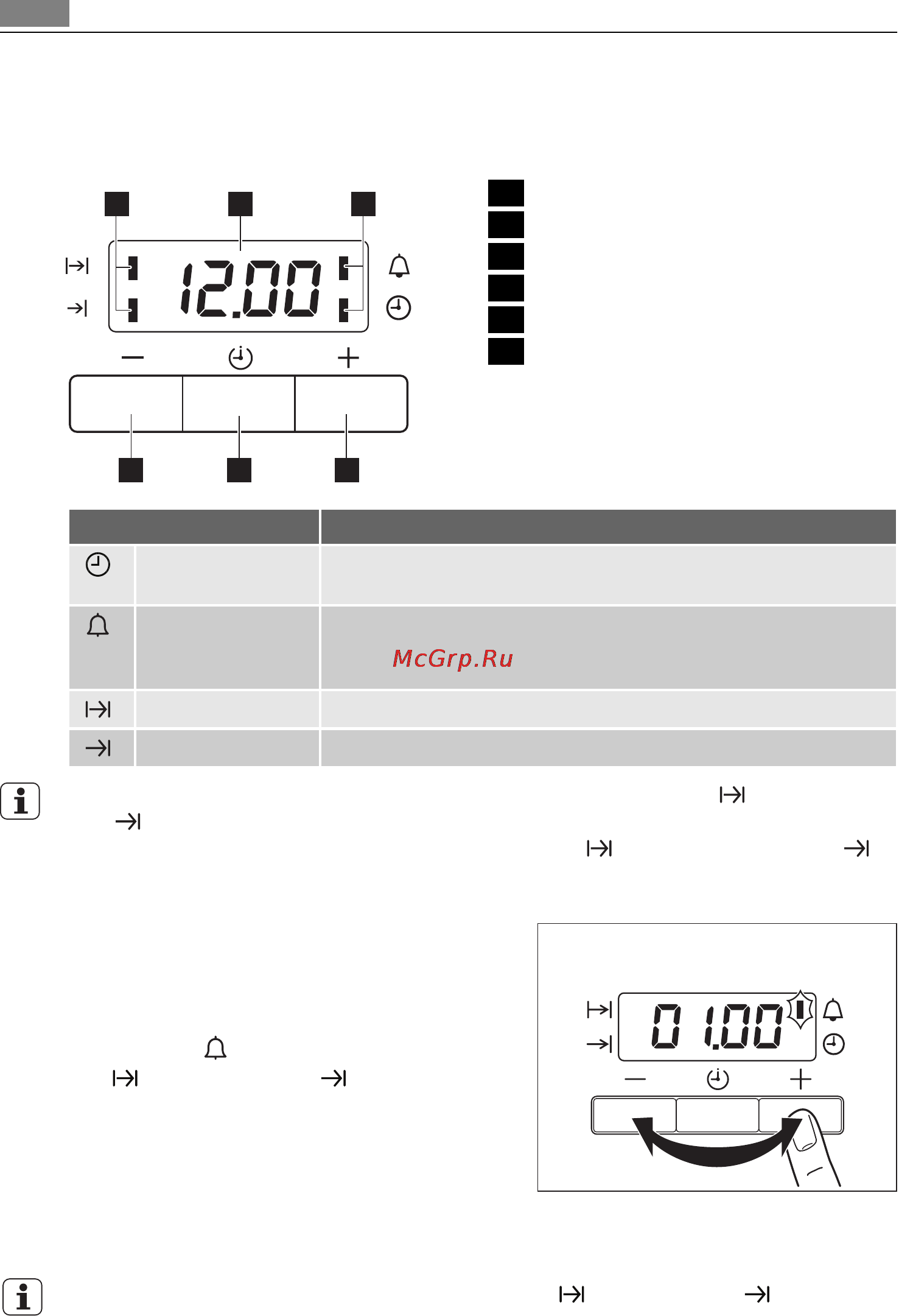 AEG 47035VD-MN [15/39] Выбор функций часов