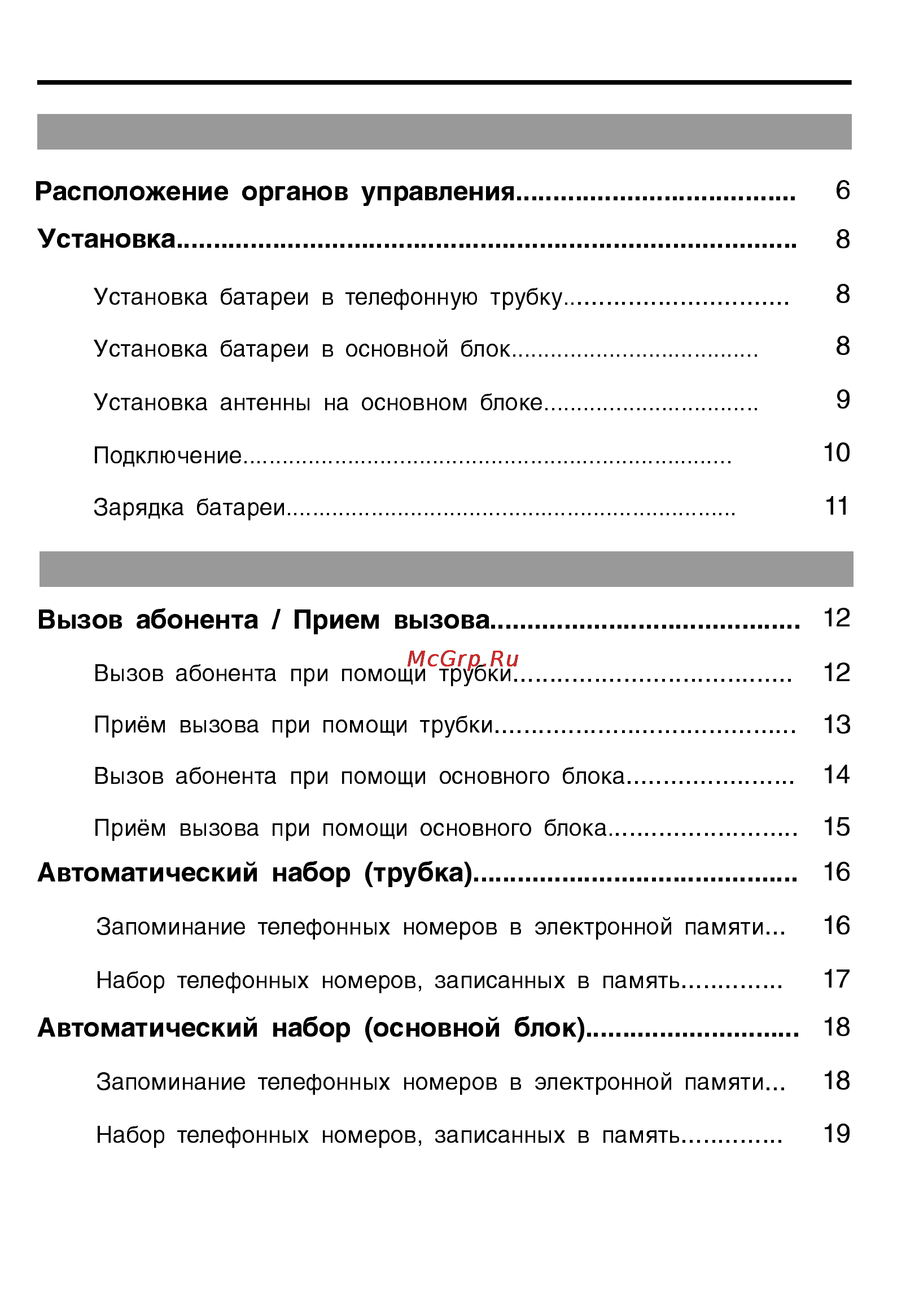 Panasonic KX-TC928BX [4/32] Расположение органов управления