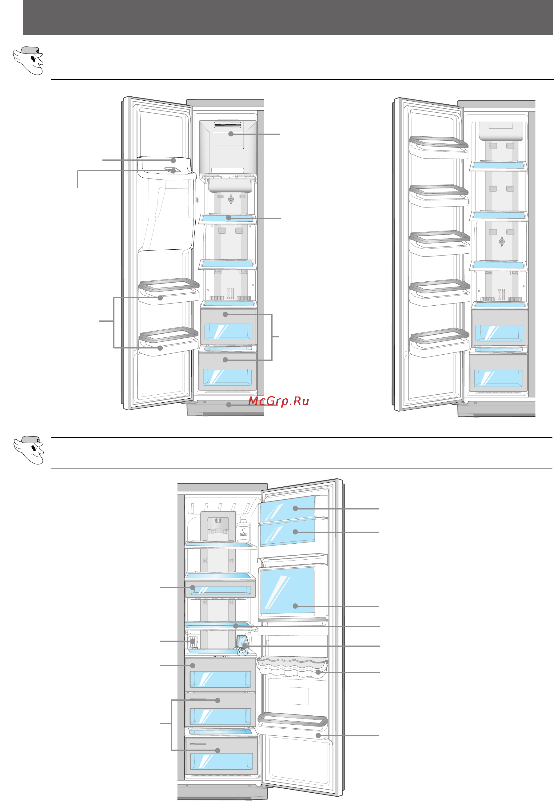 Samsung RSE8KP [11/36] Полки и отделения
