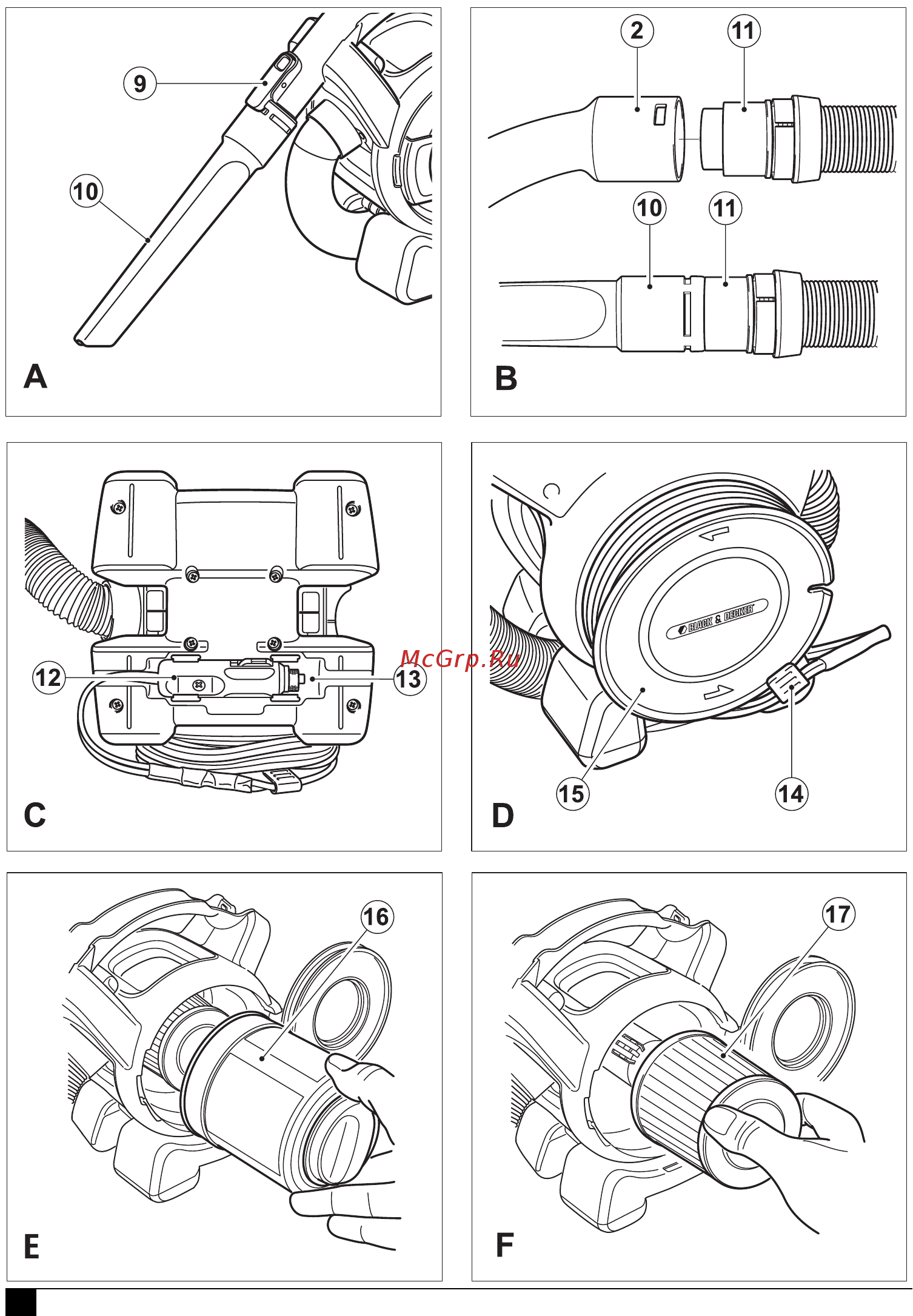 Black & Decker PAD 1200 Black Инструкция по эксплуатации онлайн [2/8] 52019