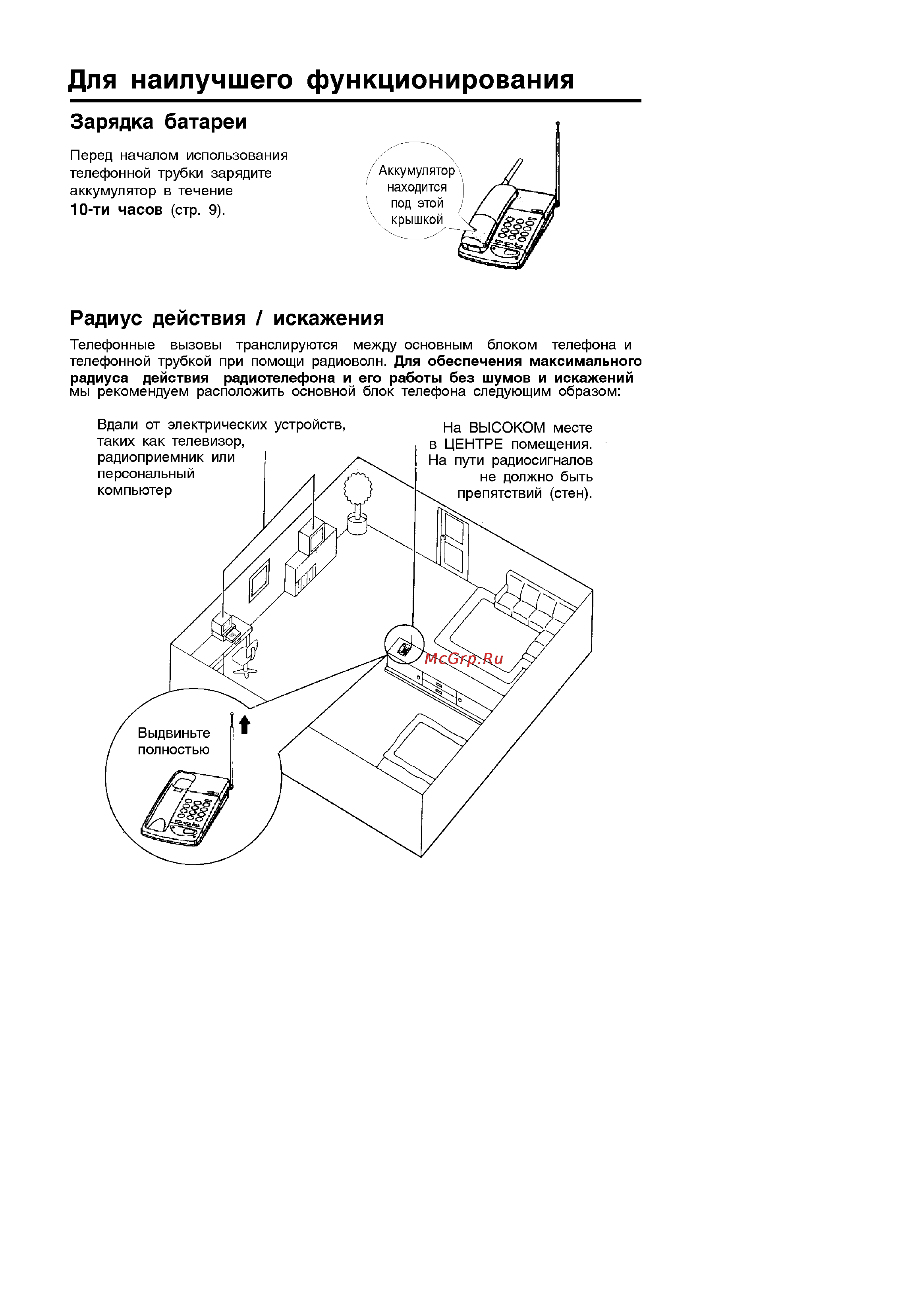 Panasonic KX-TC419BX [3/24] Для наилучшего функционирования