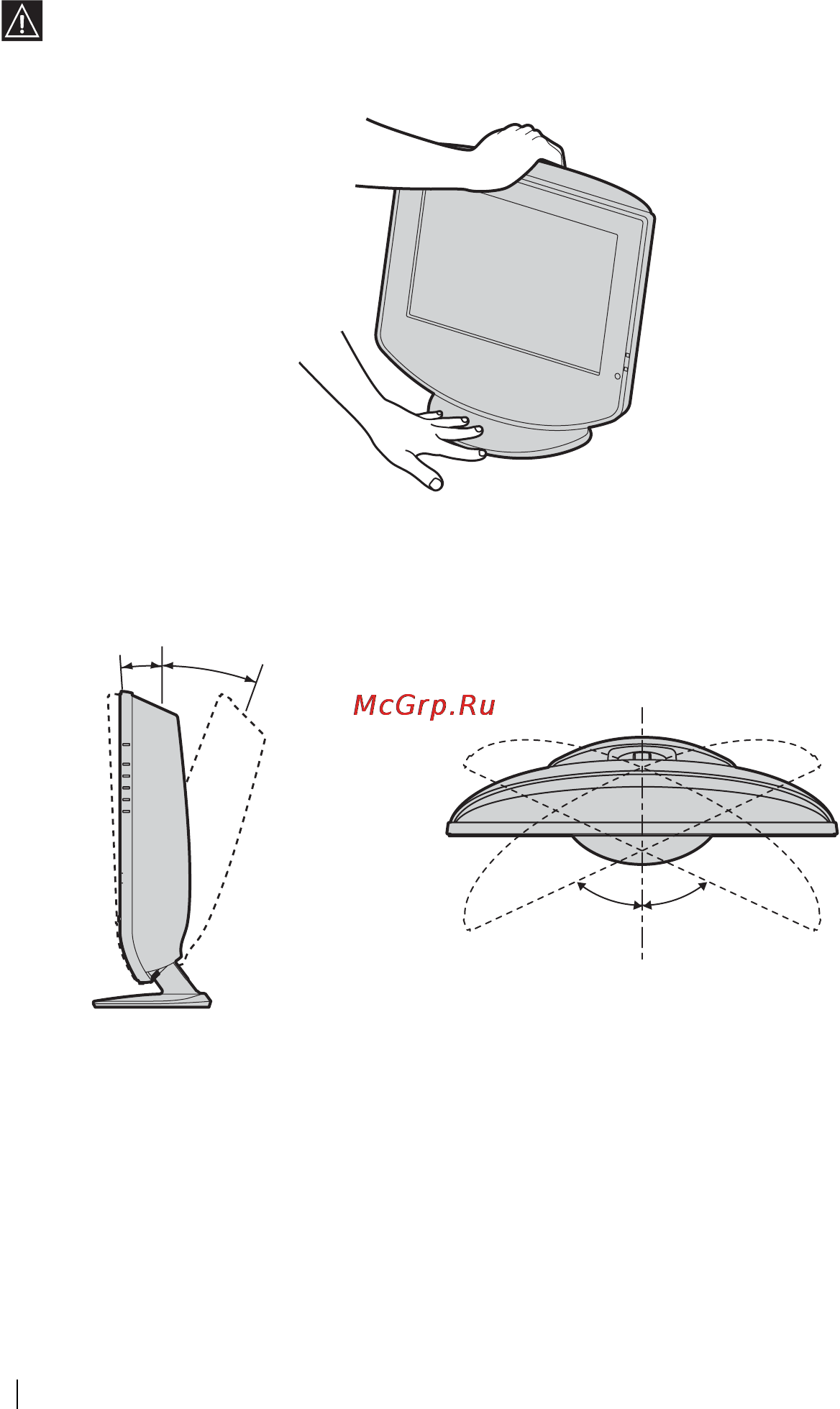 Sony VEGA KLV-17HR2 [94/128] Ustawianie kąta nachylenia telewizora