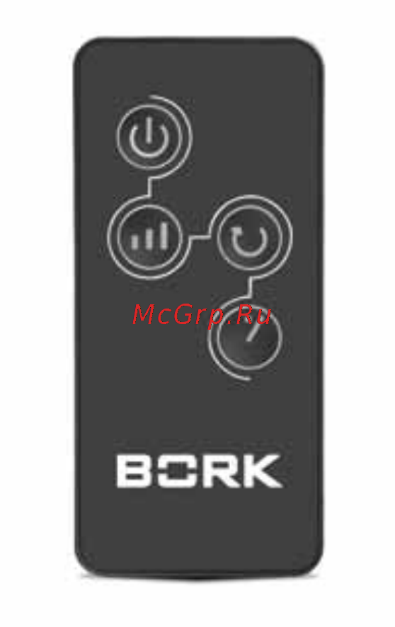 Bork O505 [10/17] Пульт
