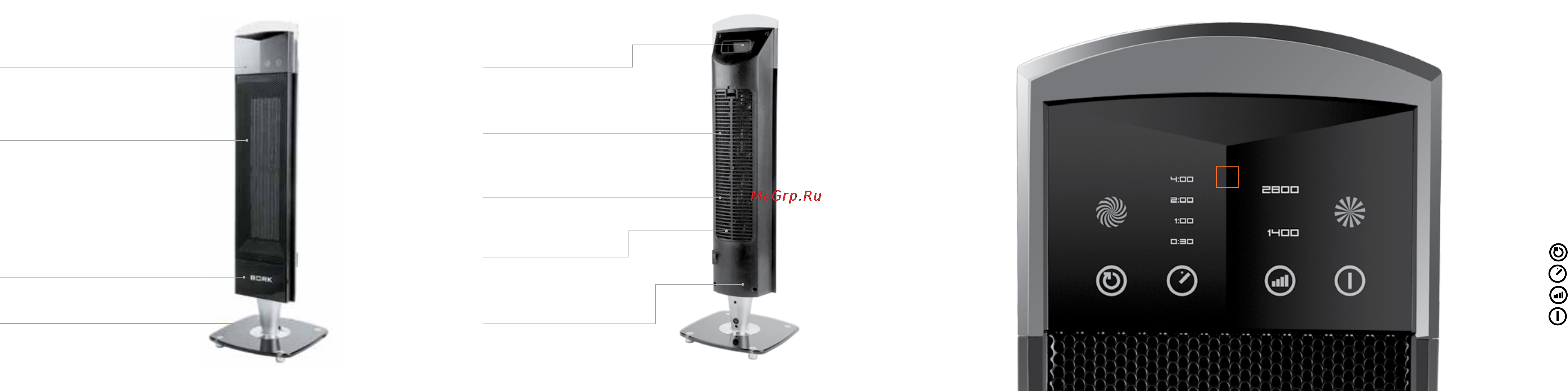 Bork O505 [8/17] Панель управления