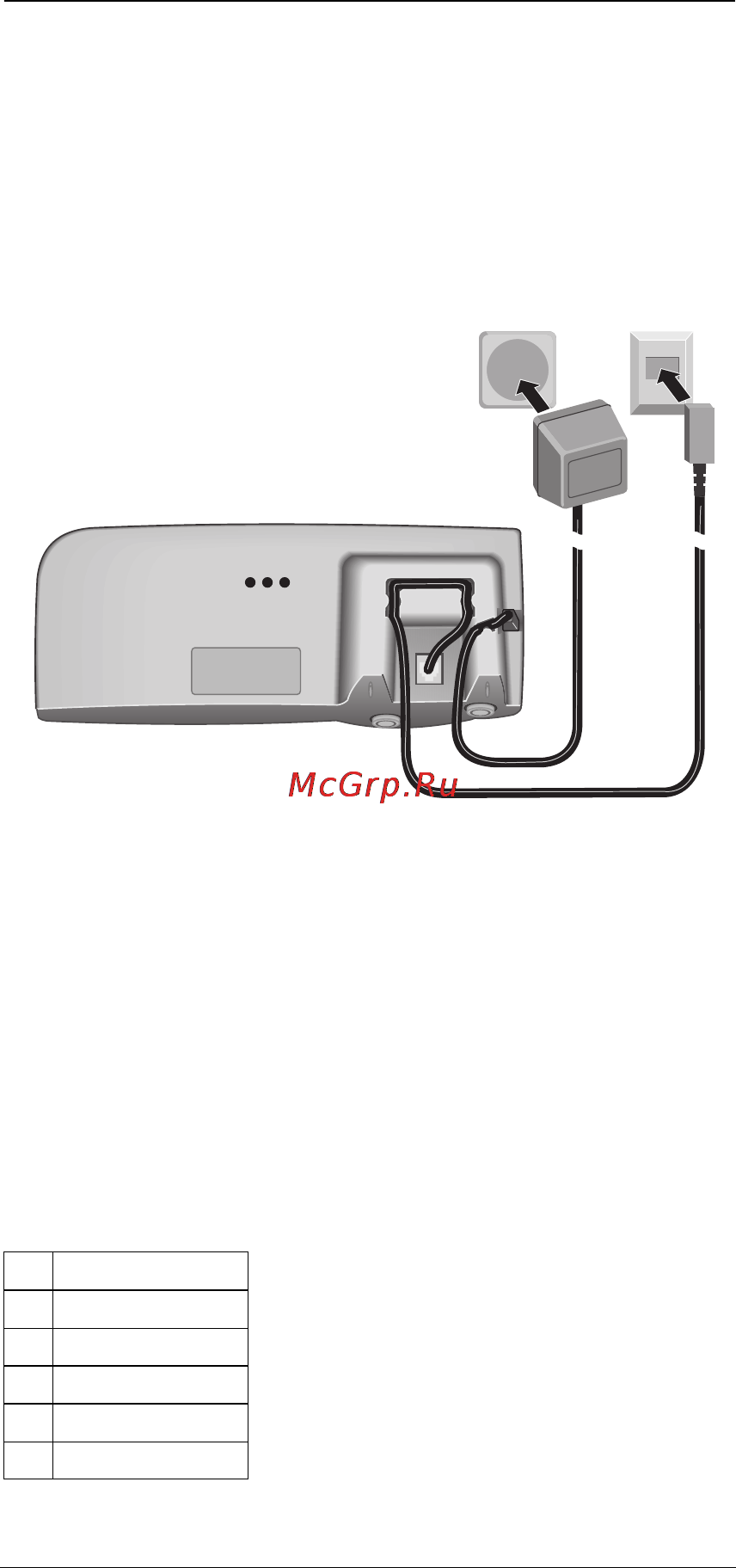Siemens Gigaset 100 [4/12] Подключение телефона