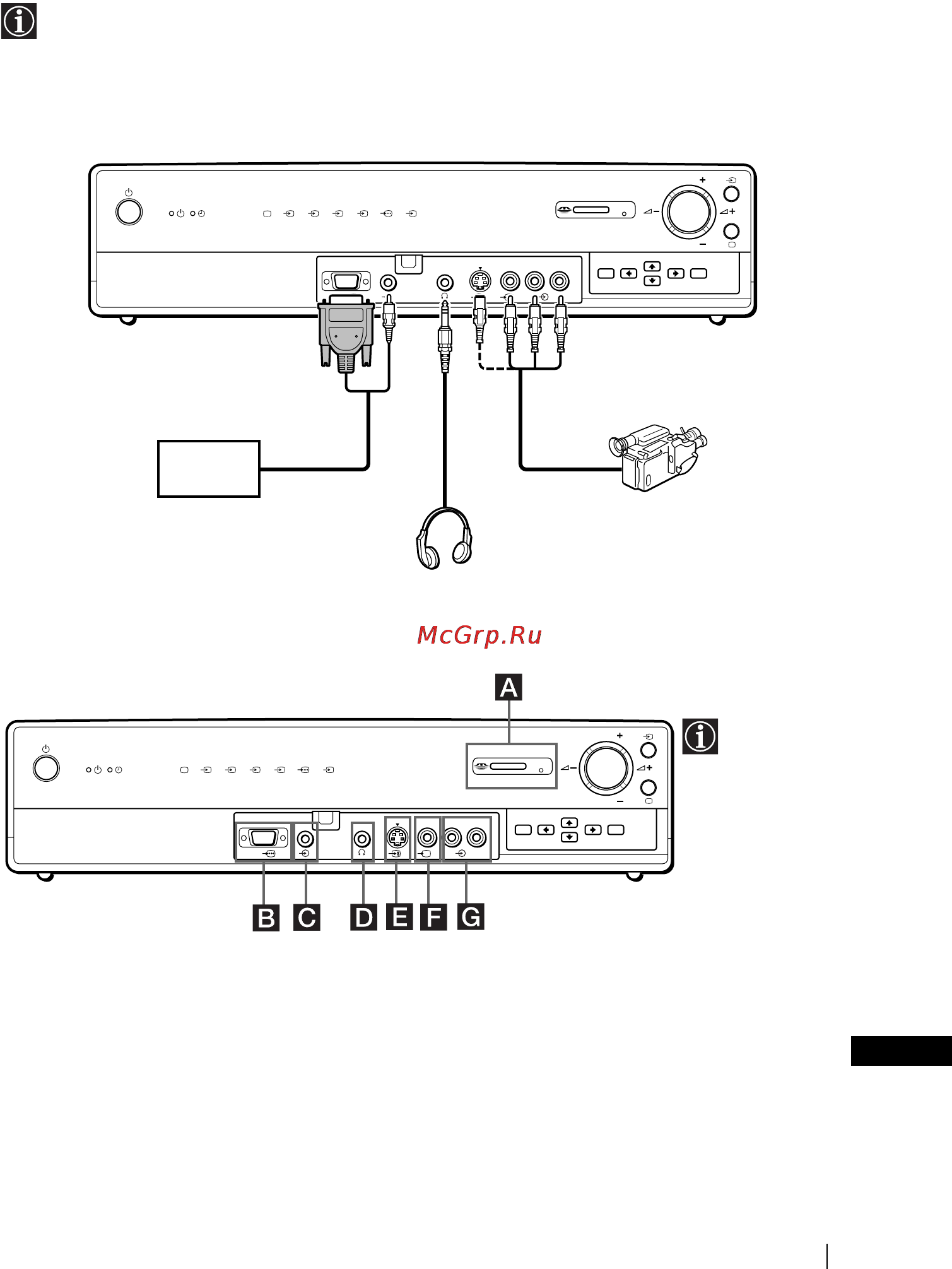 Sony KE-50MR1 [137/228] Подключение дополнительных устройств