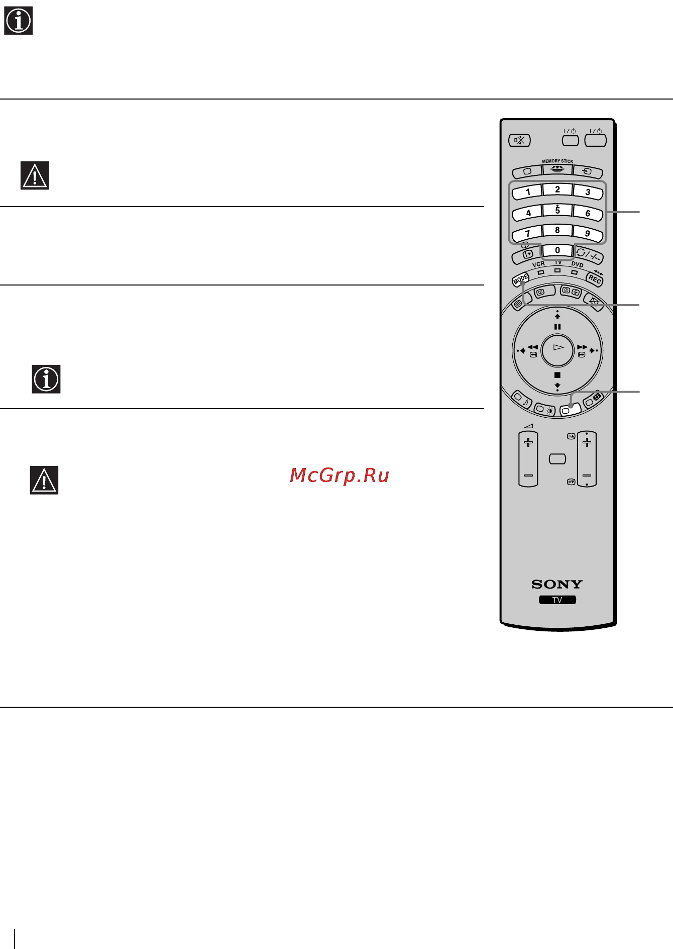 Sony KE-50MR1 [218/228] Dvd veya bir video için uzaktan kumanda cihazwnwn ayarw