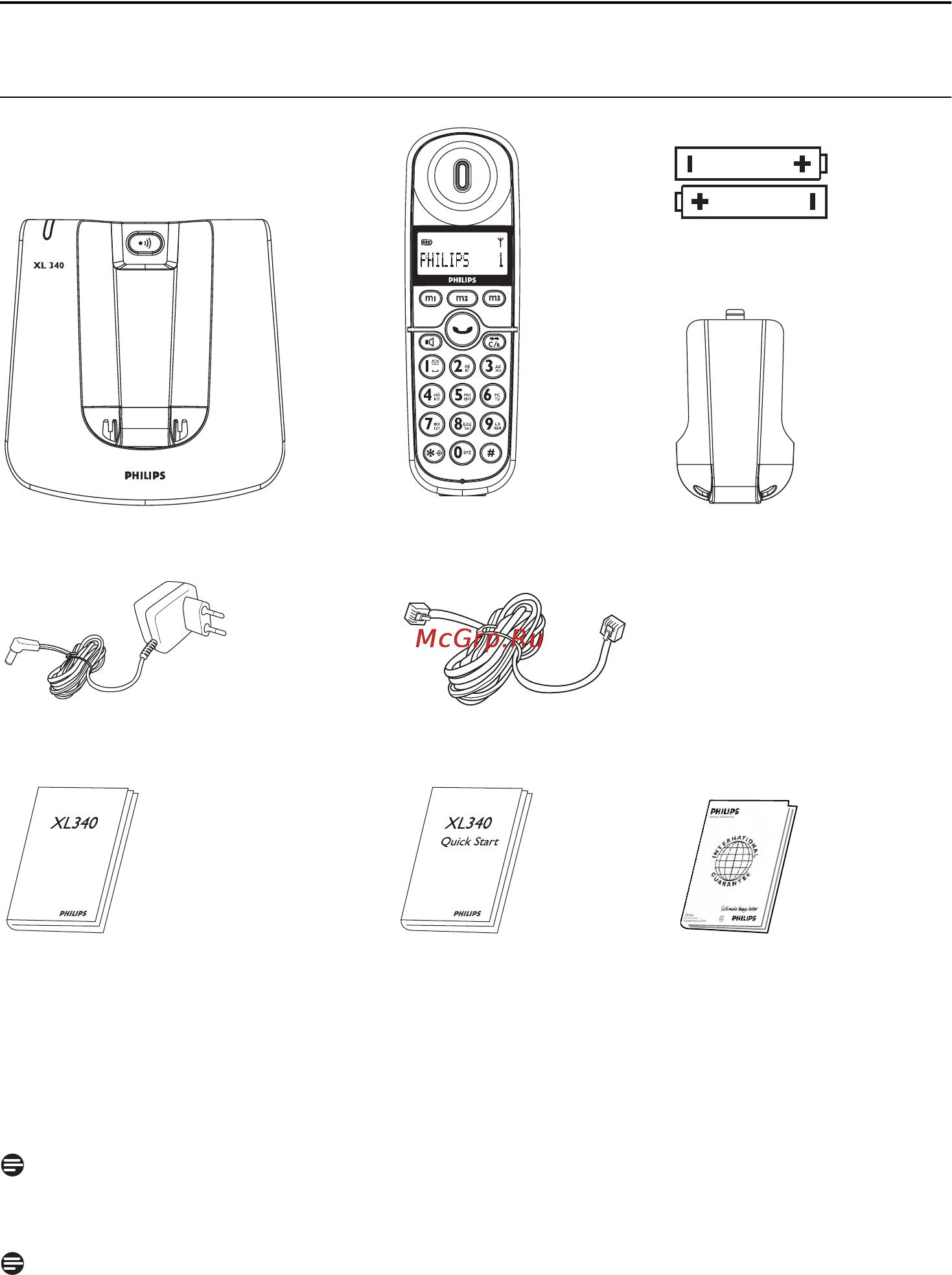 Philips XL 340 [7/30] Что находится в упаковке