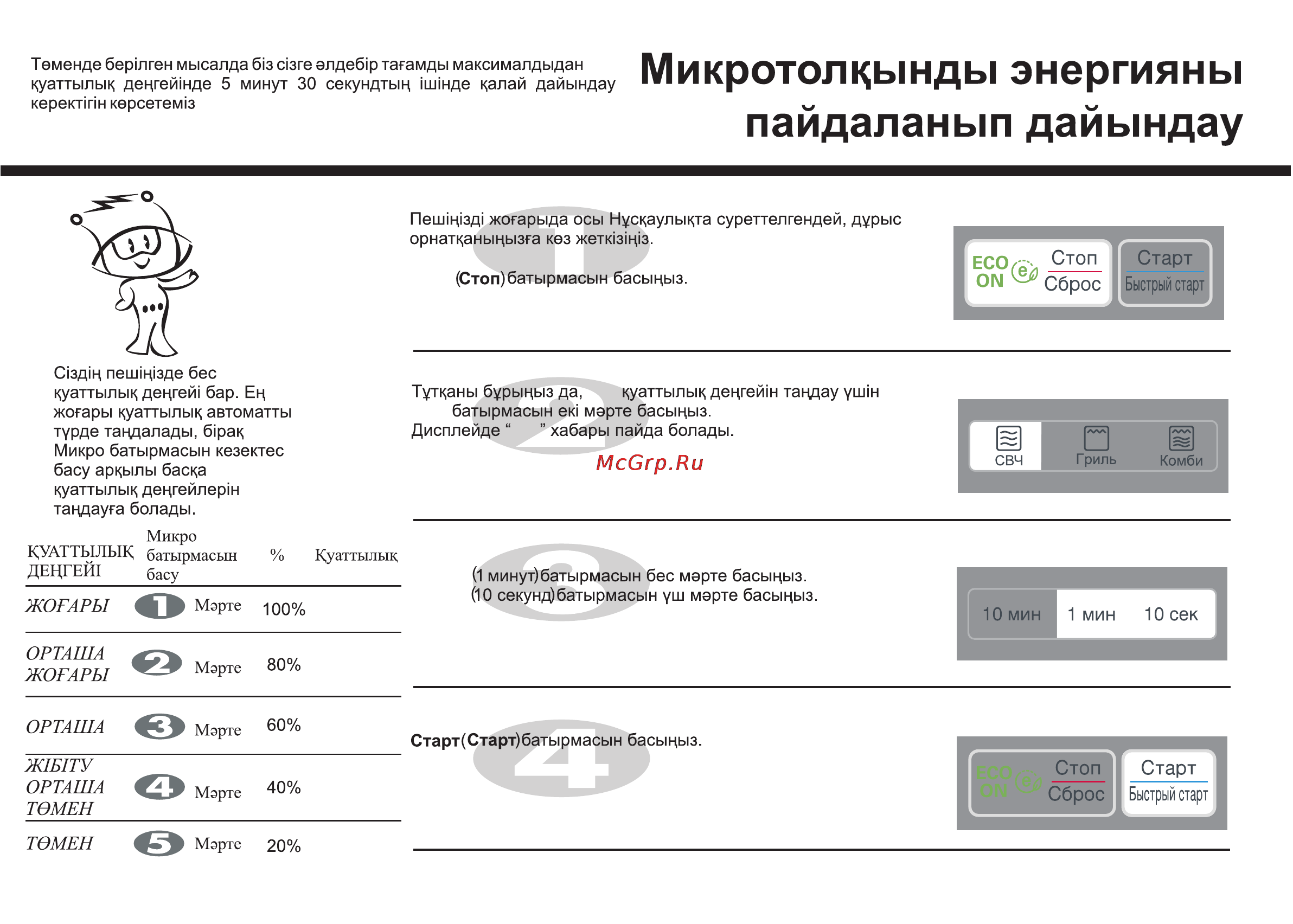 LG MB4042U [63/164] Микротолцынды энергиями