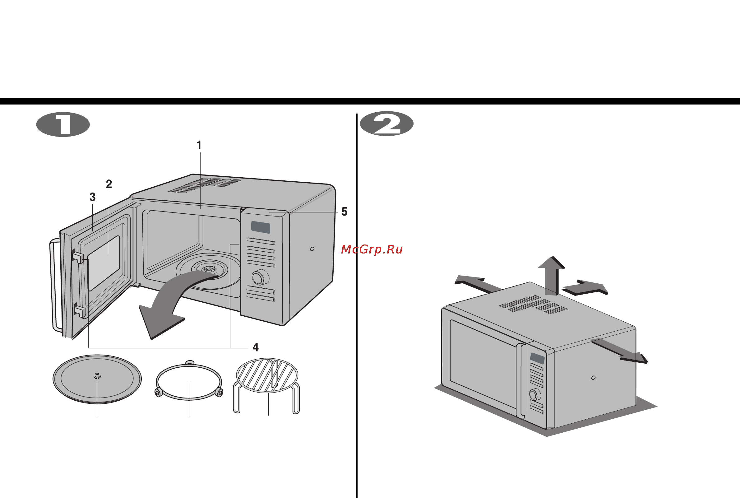 LG MH6380UB [4/28] Распаковка и установка печи