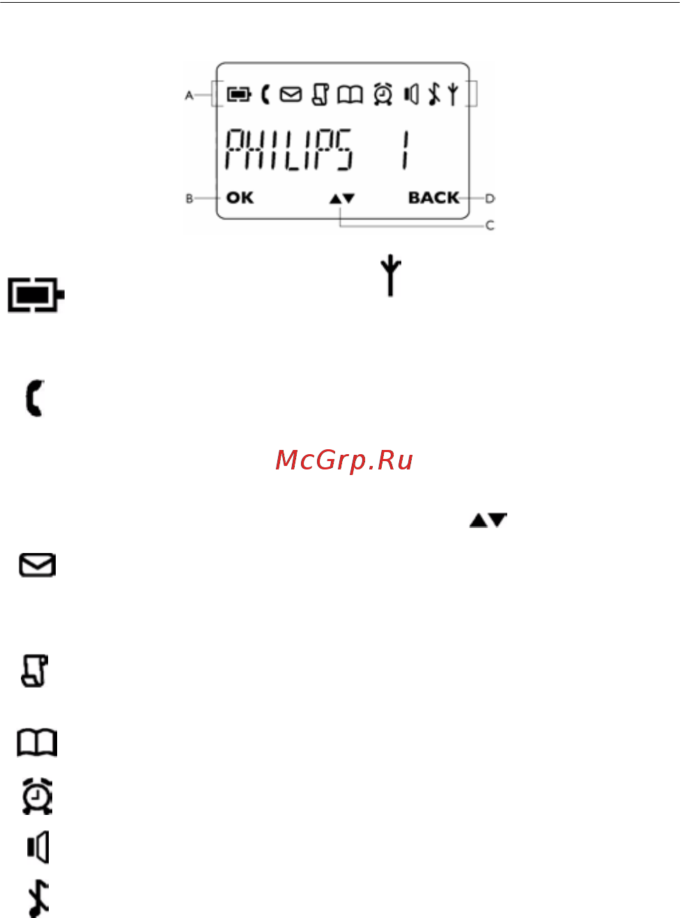 Philips CD 240 [13/48] Çíà êè äèñïëåø